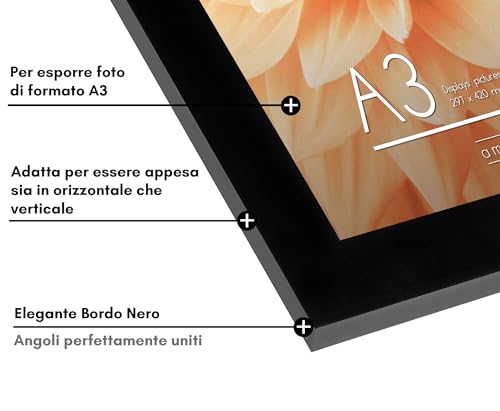 Americanflat Cornice A3 Nera - Confezione da 2 - immagine 3
