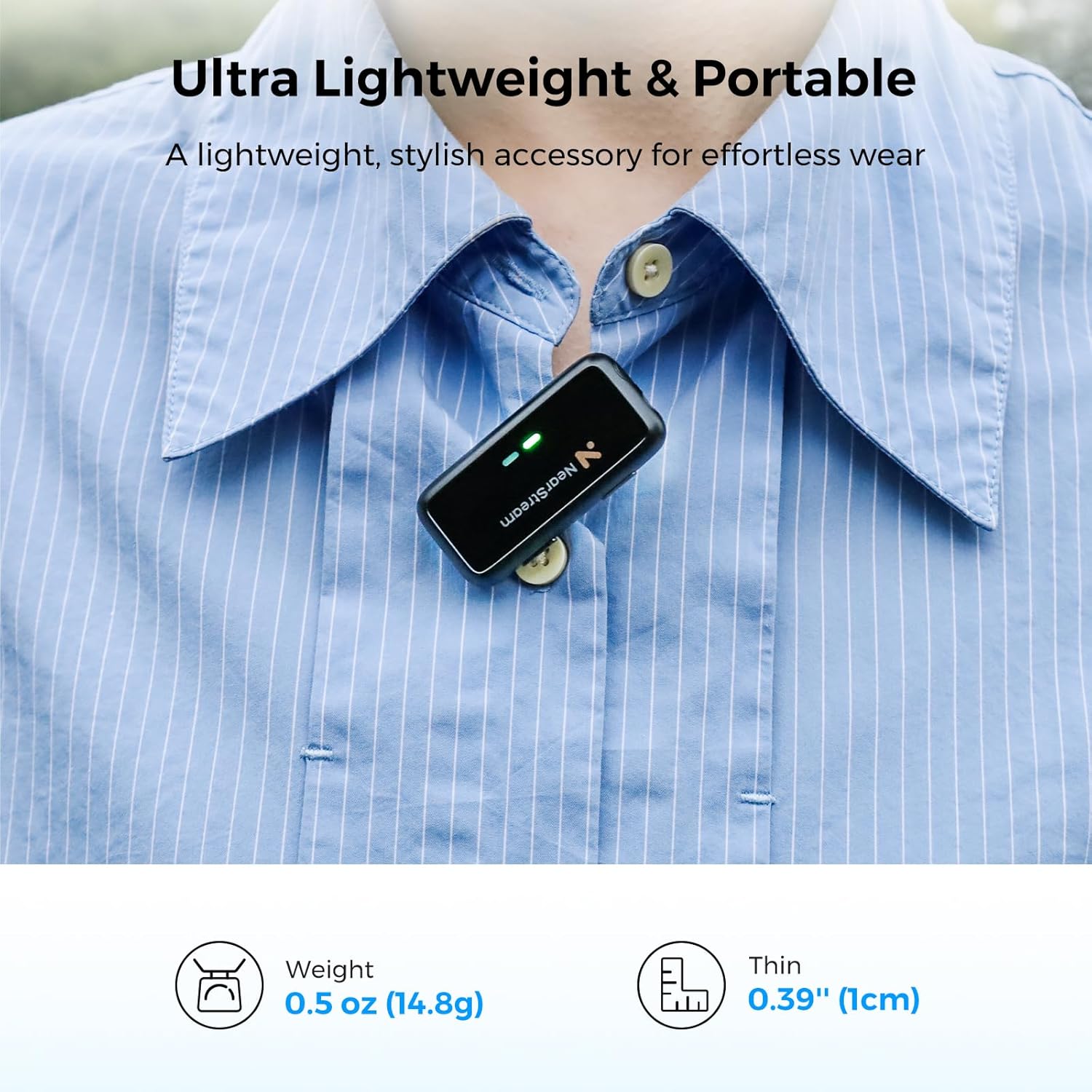 Nearstream Microfono Lavalier Wireless ENC 200m - immagine 3