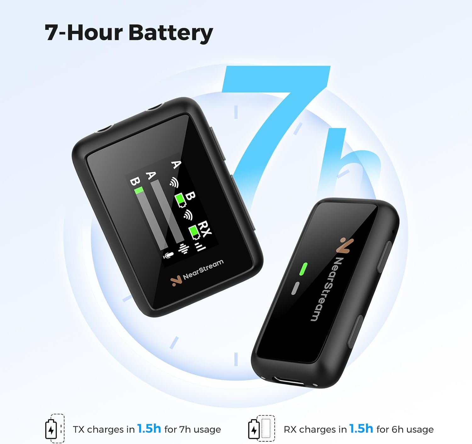 Nearstream Microfono Lavalier Wireless ENC 200m - immagine 4