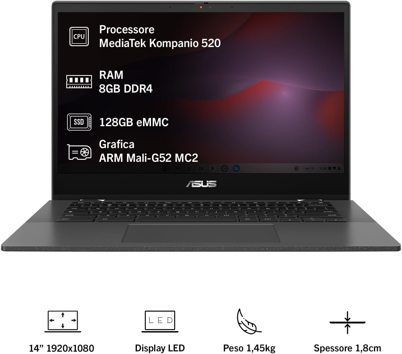 Asus Chromebook CM1402CM2A - Notebook 14" Anti-glare - immagine 2