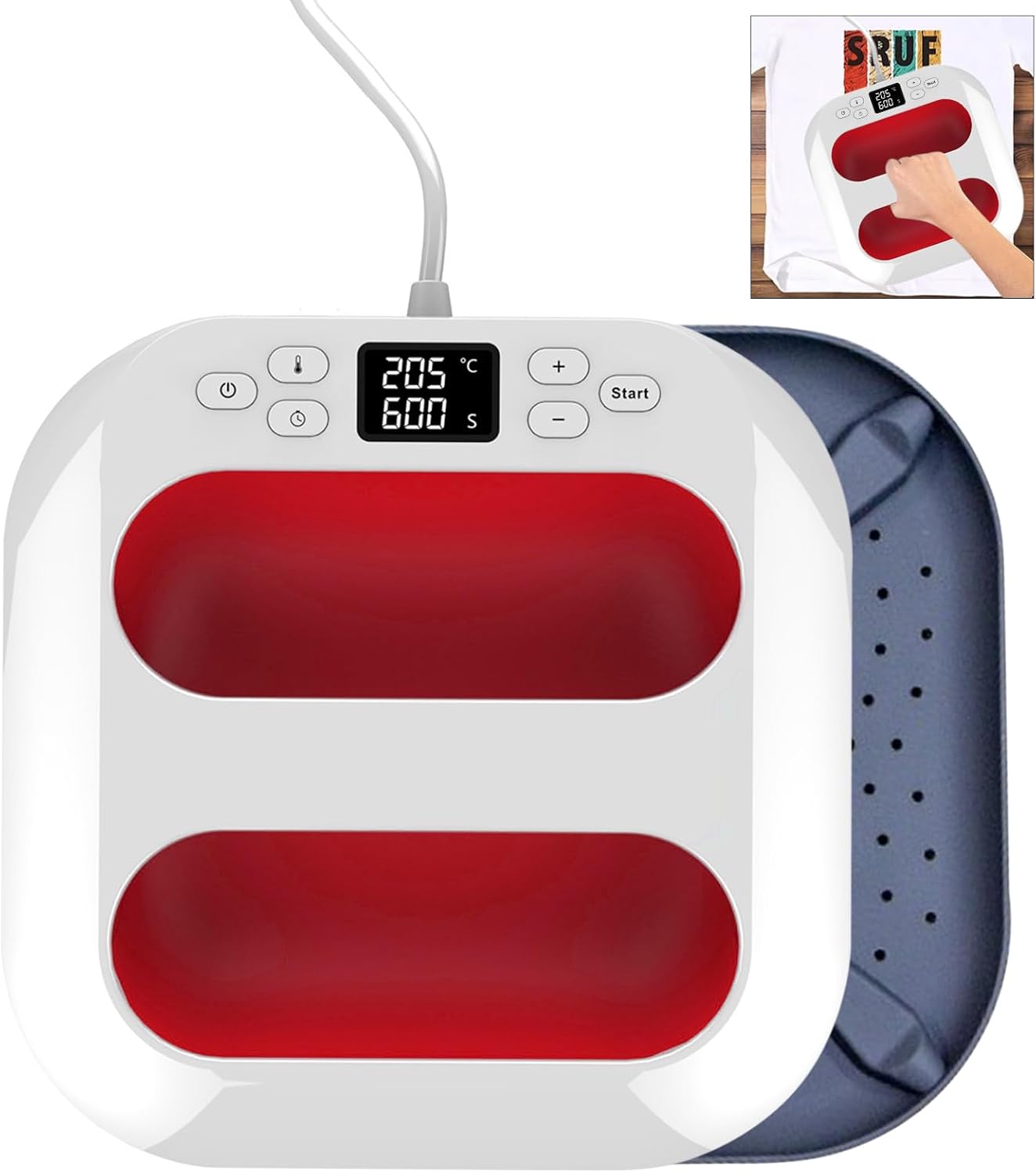 Pressa a Caldo 2 in 1 per Magliette 9" x 9"