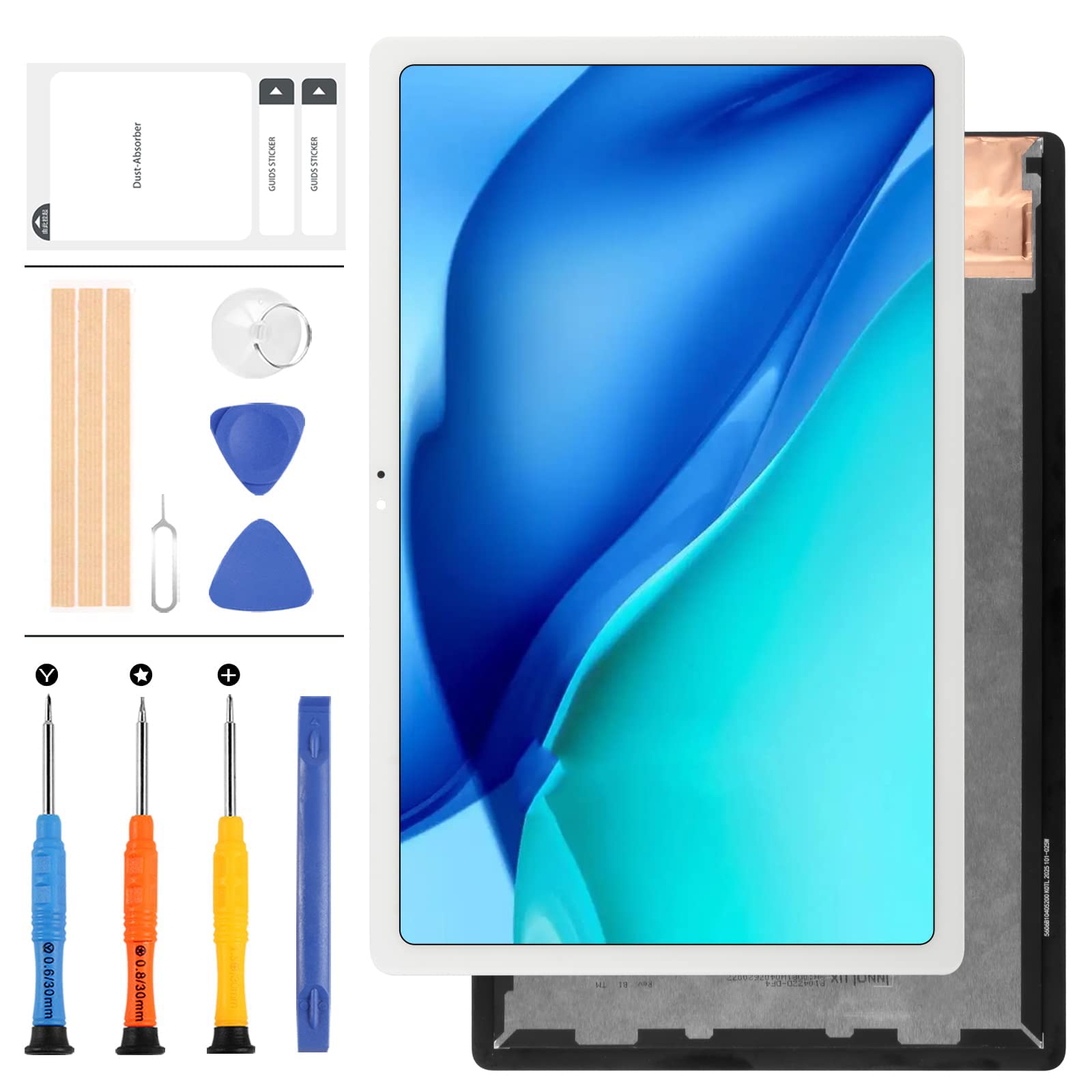LADYSON Originale per Samsung Galaxy Tab A7 10.4 Pollice (2020) SM-T500 T505 T500 Display LCD Touch Sensor Vetro Schermo Digitizer Assembly Panel Lens Kit di Ricambio con Strumenti Gratuiti (Bianco)