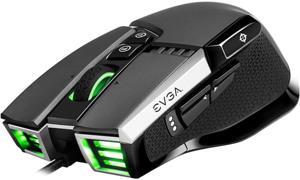 Evga X17 Mouse da Gioco Wired, Grigio