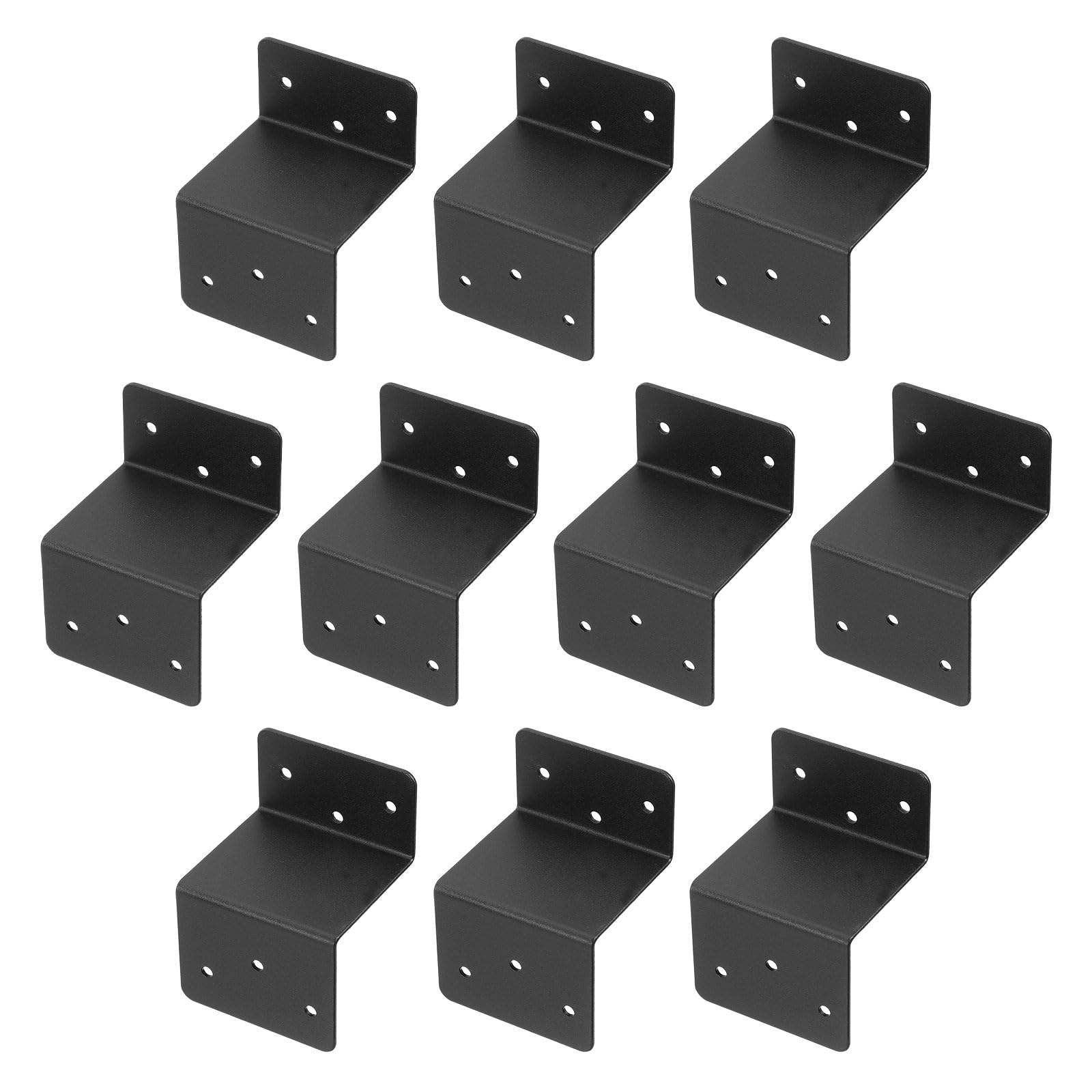 Quarkzman 10pz Staffe a Z in Ferro, Nero