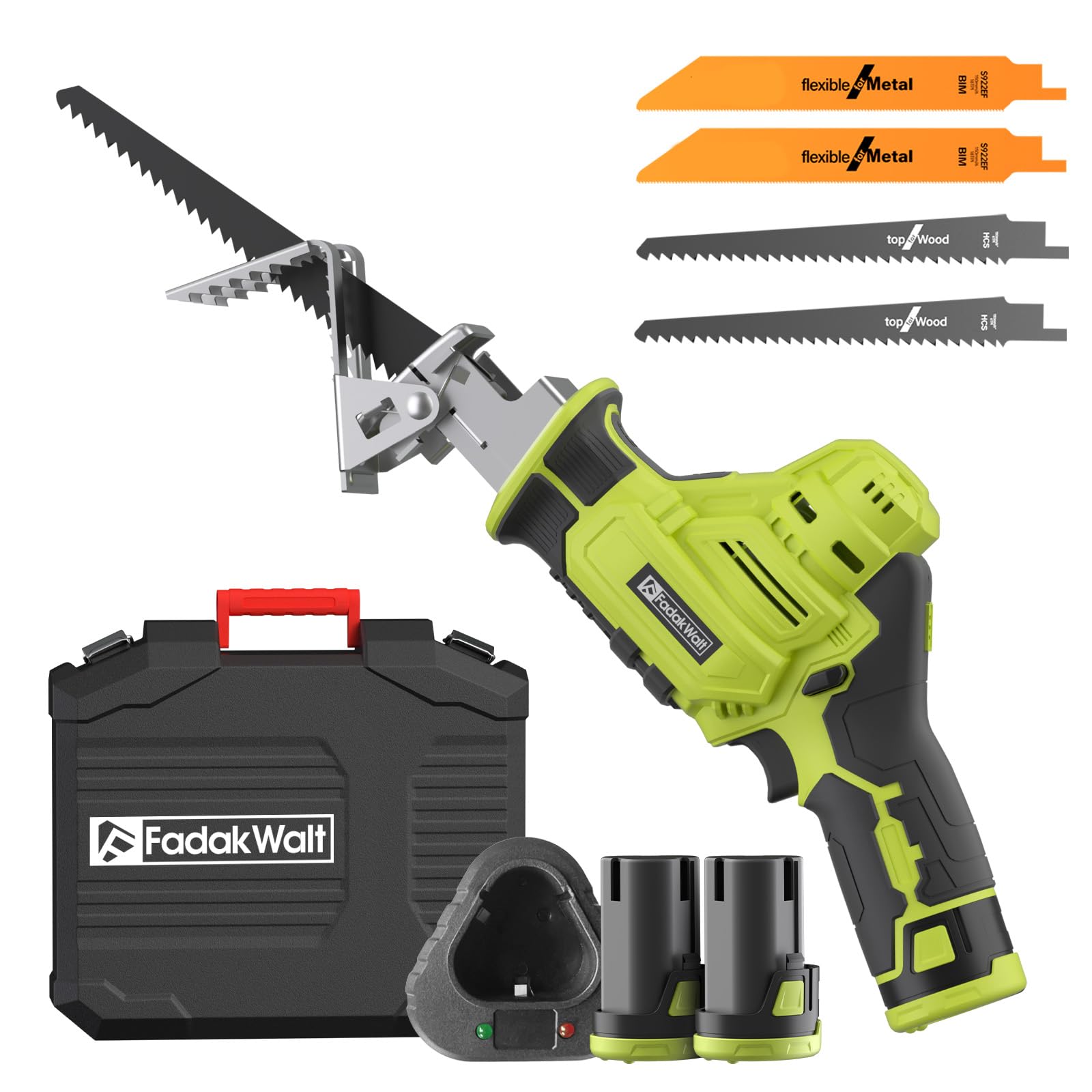 Fadakwalt Sega a Gattuccio 12V con 2 Batterie 2.0Ah