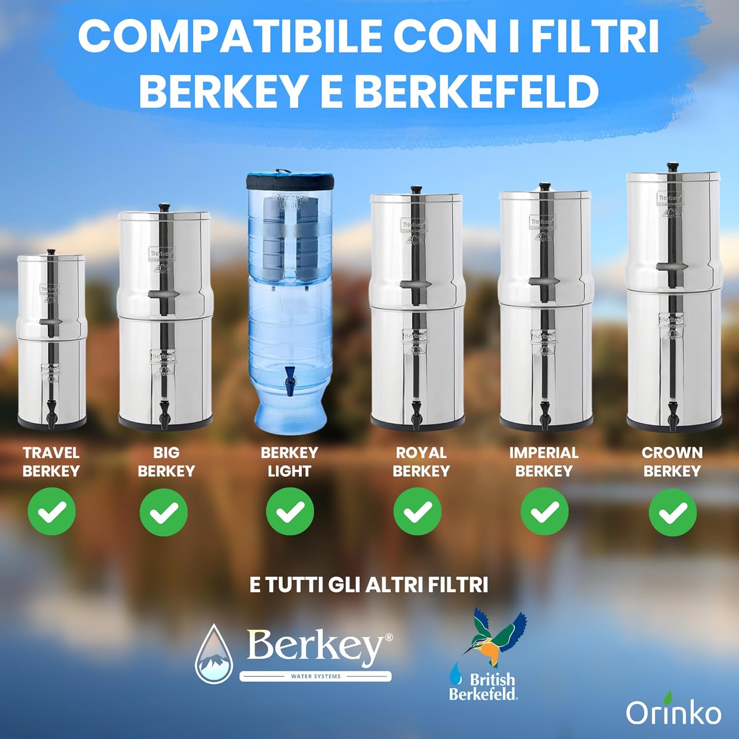 Due Elementi Filtranti per Acqua per Filtro Berkey - immagine 2
