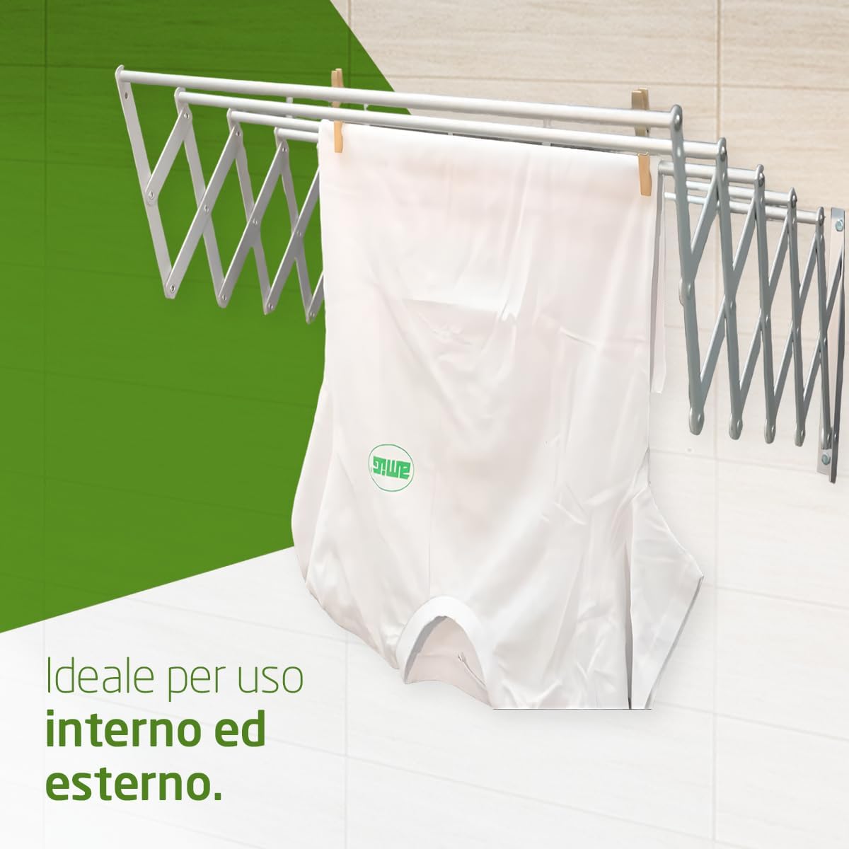 Amig - Stendibiancheria Estensibile da Parete - immagine 5