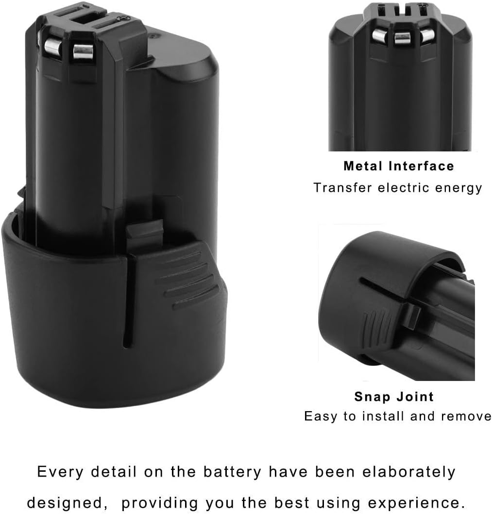 Exmate 2 Batterie di Ricambio 10,8V 3000mAh Li-Ion - immagine 4