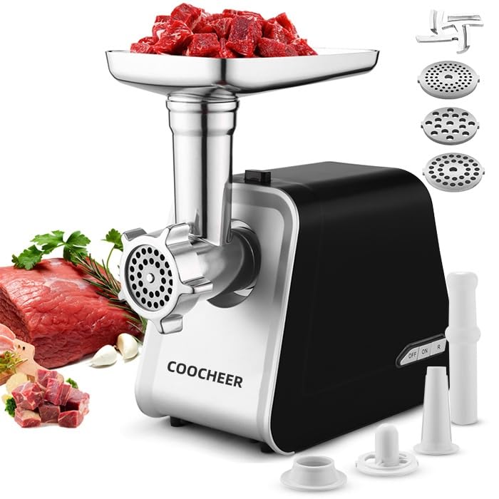 Coocheer Tritacarne Elettrico 2000W Multifunzione 5in1