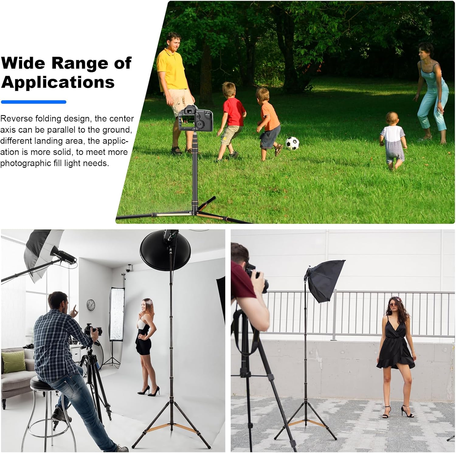 soonpho Stativo Luce Alluminio 260cm - immagine 8