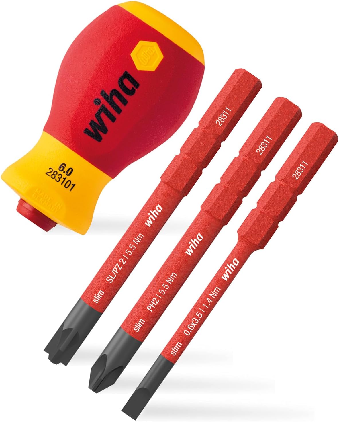 Wiha Set Cacciaviti slimVario® Stubby 4 Pezzi