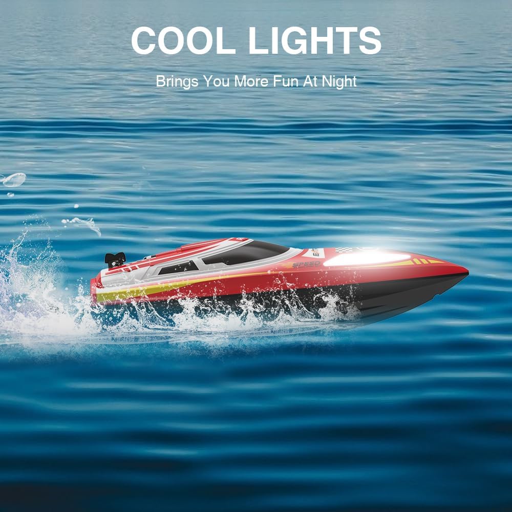 OBEST Barca RC con Luce LED 30 km/h - immagine 4