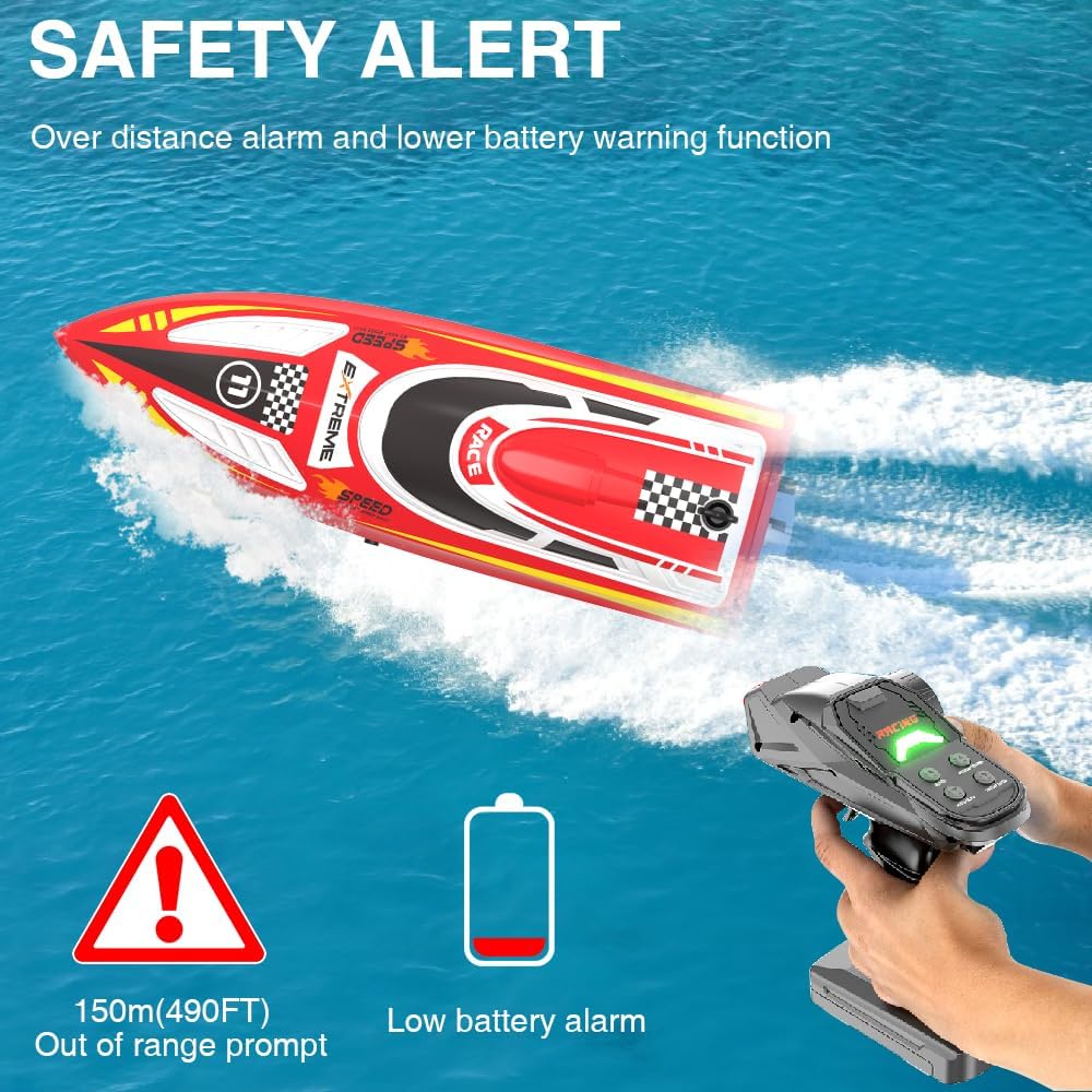 OBEST Barca RC con Luce LED 30 km/h - immagine 6