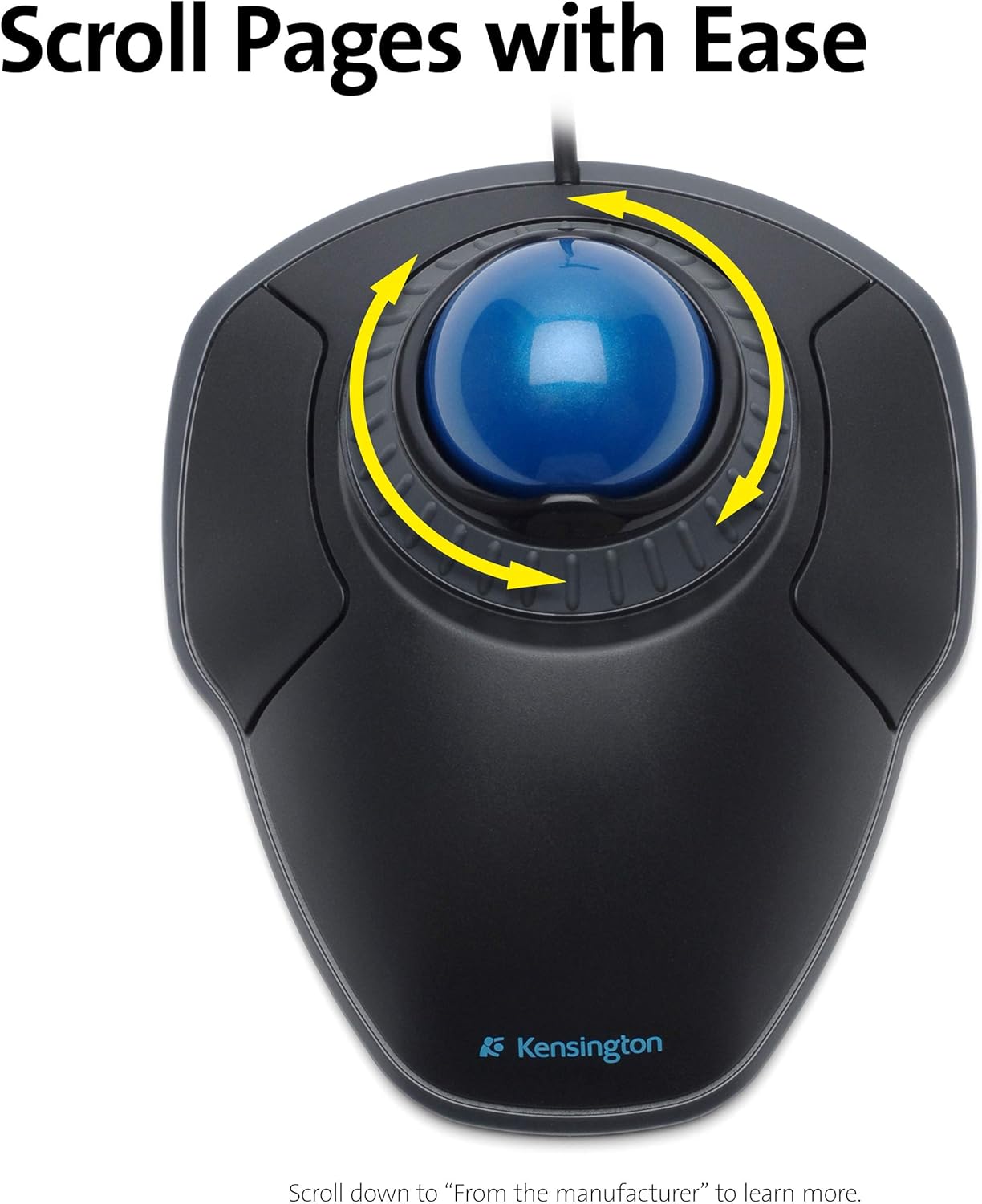 Kensington K72337EU Mouse Orbit con Trackball, Blu - immagine 4