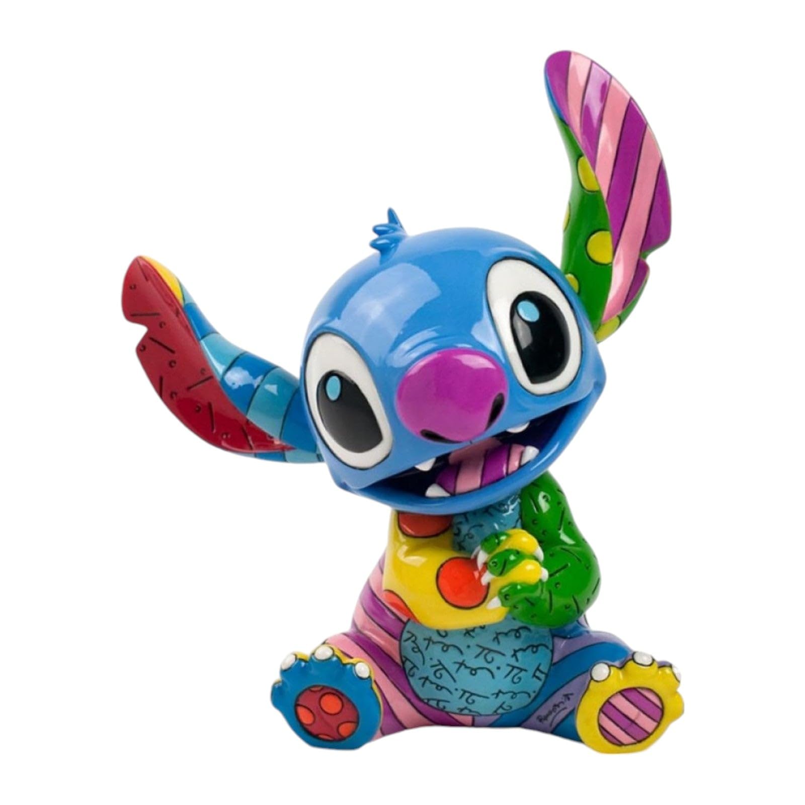 Disney 4030816 Stitch Figurina Resina, Design di Romero Britto, 20 cm