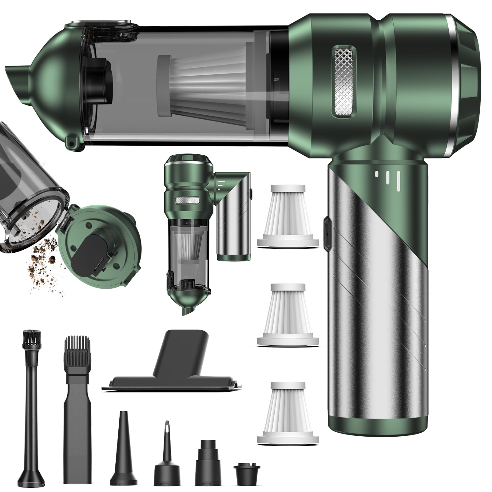 Aspiratore Manuale Senza Fili 21000Pa Pieghevole