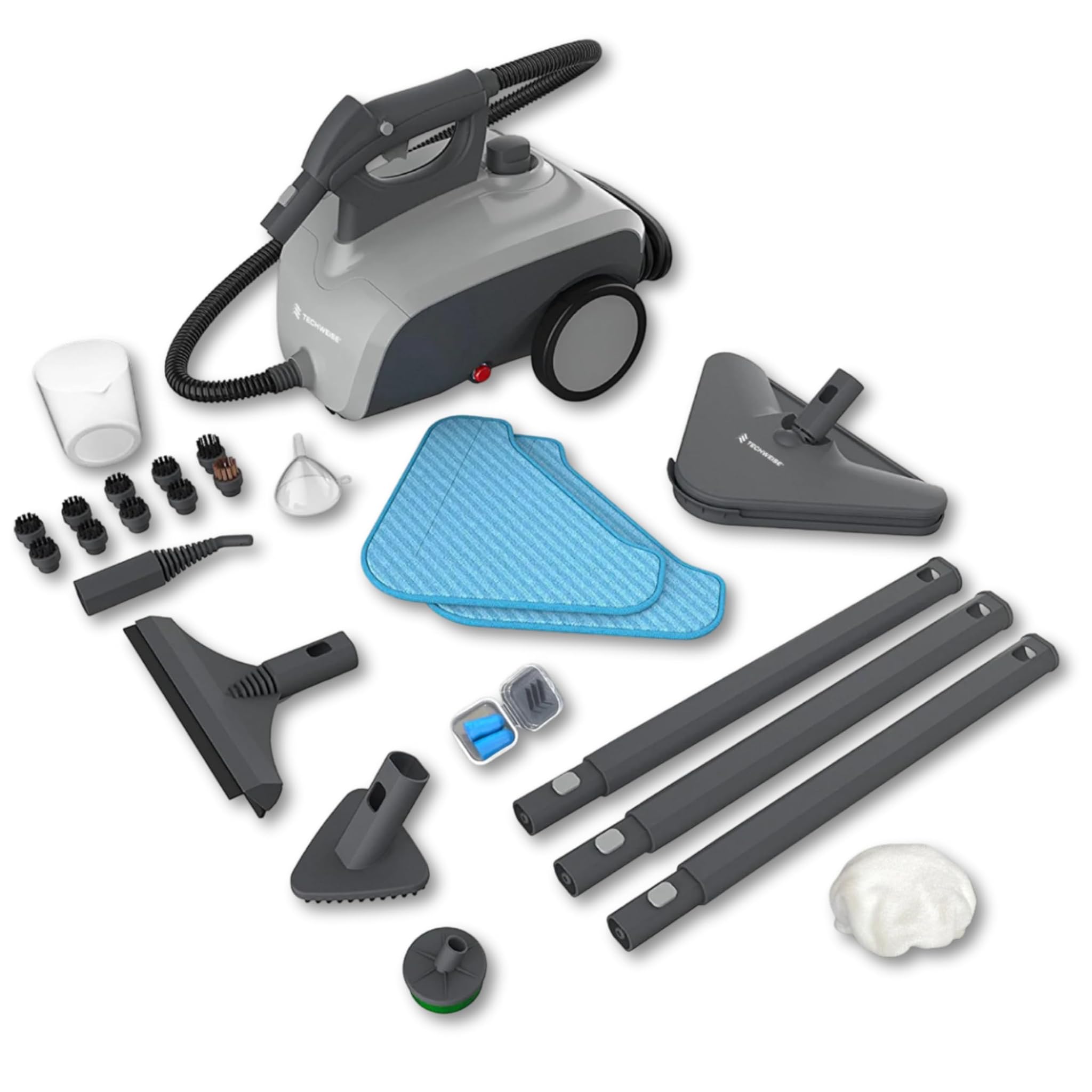 Techweise TS1 Pulitore a Vapore 40 Minuti 3,6 Bar