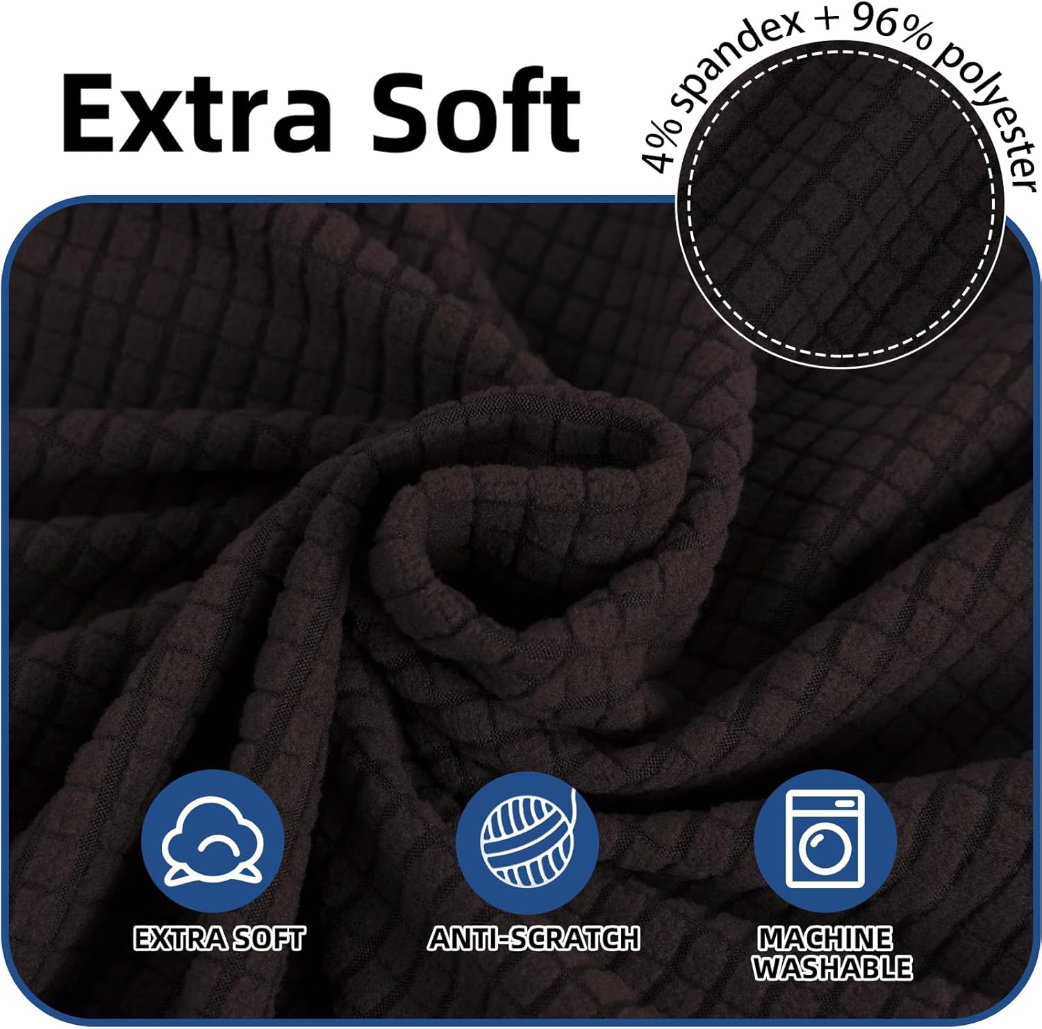 Ystyle Copridivano 4 Posti Elasticizzato, Caffè - immagine 4