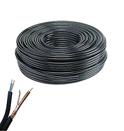 MATASSA Cavo Video Coassiale RG59 + Alimentazione 200MT