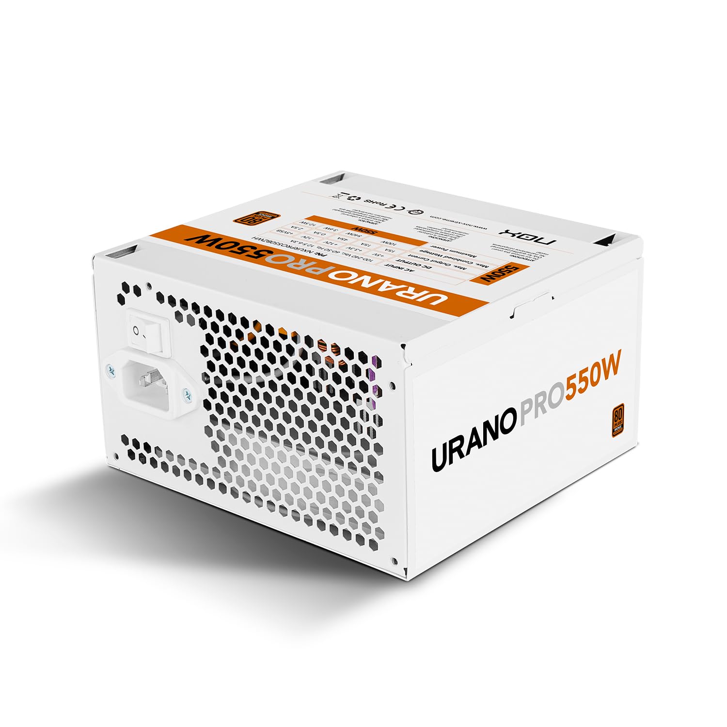NOX XTREME URANO Pro 550W White 80PLUS Bronze - Alimentatore ATX