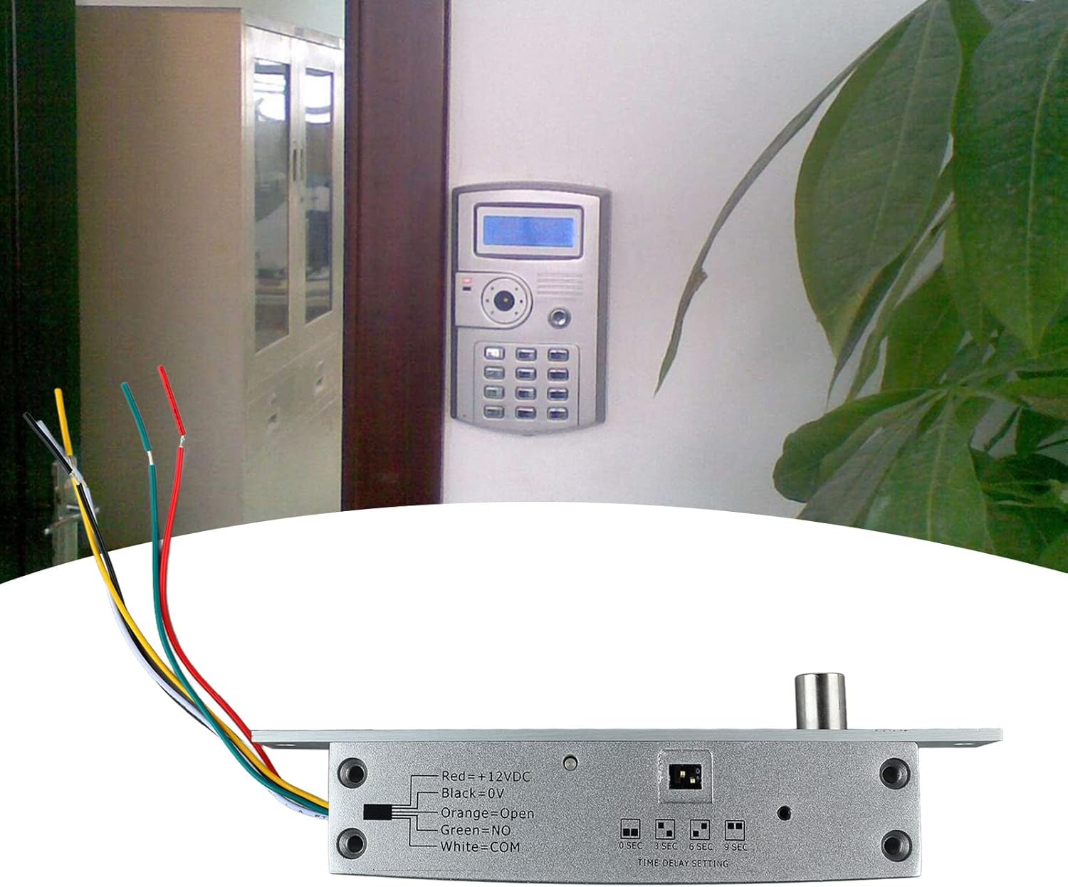 Serratura Elettrica DC 12V 5 Linee con Catenaccio - immagine 3