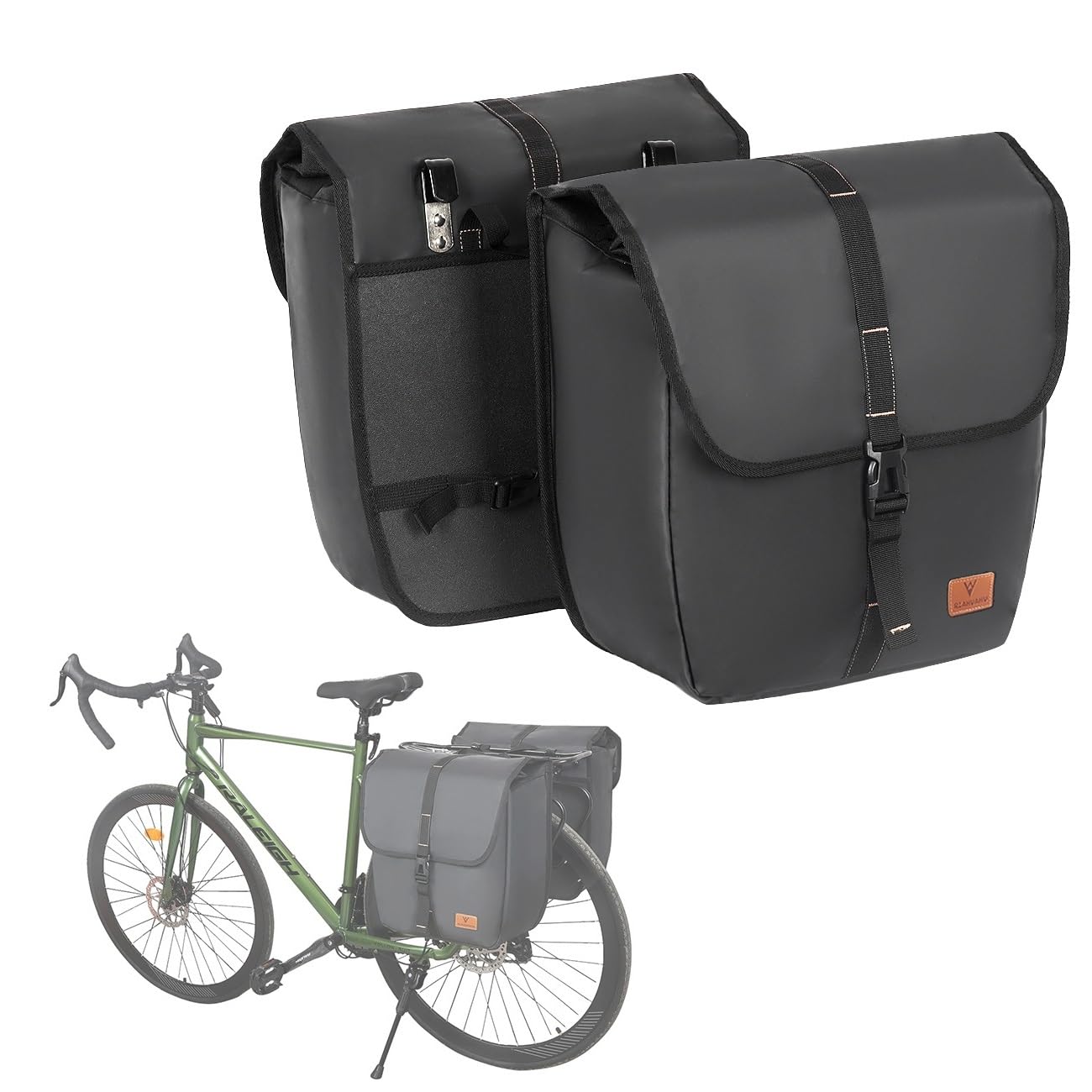 Borsa Bici Posteriore Impermeabile - Confezione da 2