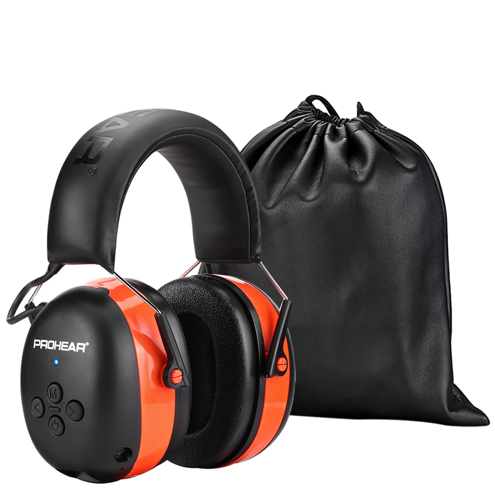 PROHEAR 037 Bluetooth - Cuffie Antirumore SNR 30dB, Arancia