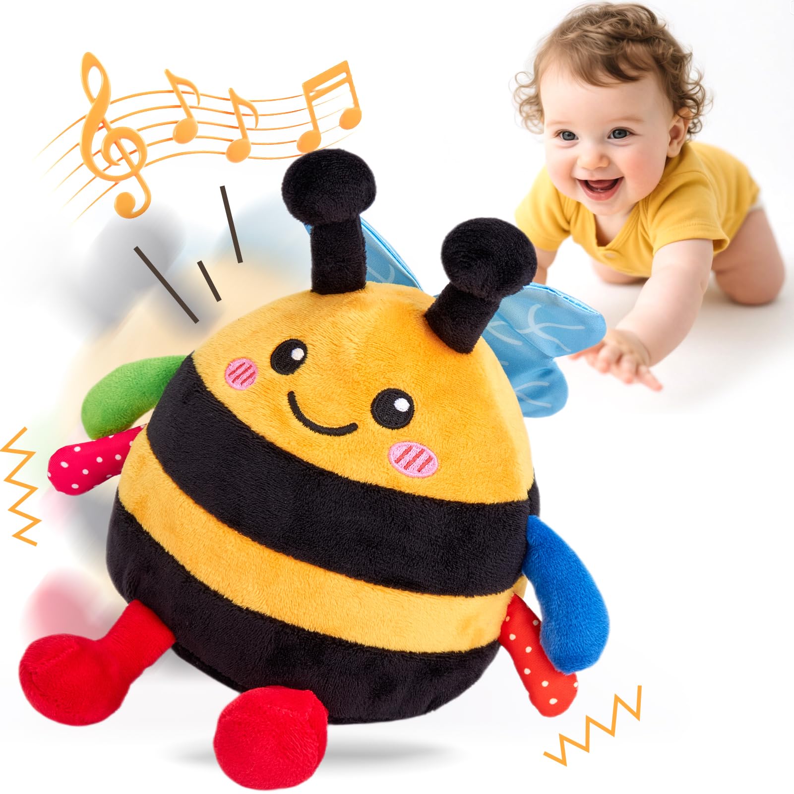 hahaland Peluche Musicale Interattivo per Gattonare