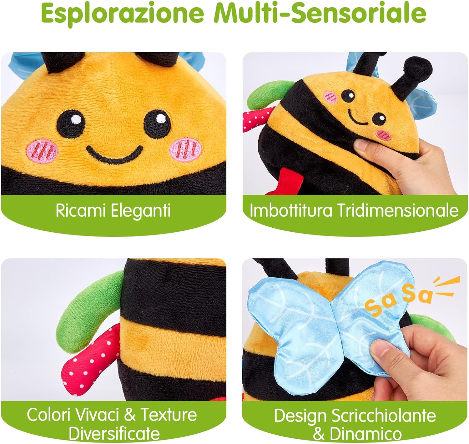 hahaland Peluche Musicale Interattivo per Gattonare - immagine 5