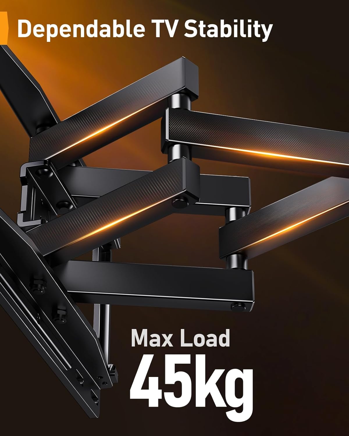 Perlegear Supporto TV Parete con Luci LED 26-65 Pollici - immagine 6