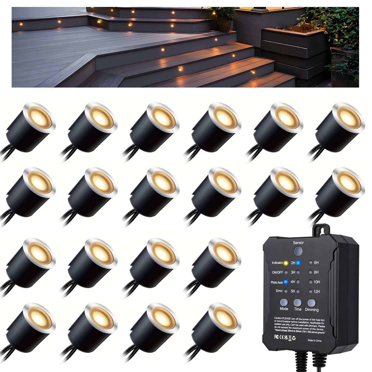 Arotelicht 20 Faretti LED da Incasso a Terra Dimmerabili IP67