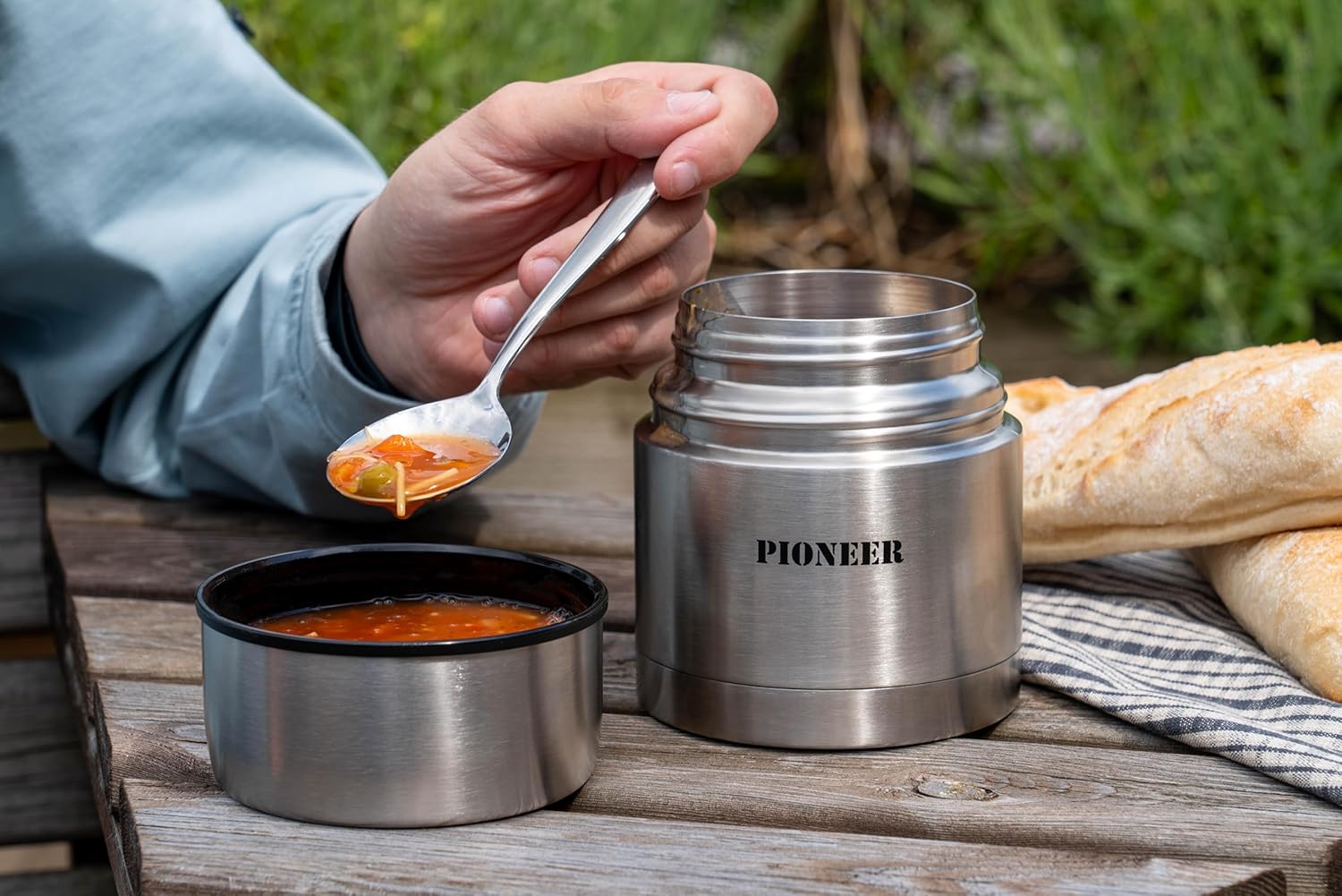 Pioneer Food Flask Thermos 700ml Acciaio Inox - immagine 5