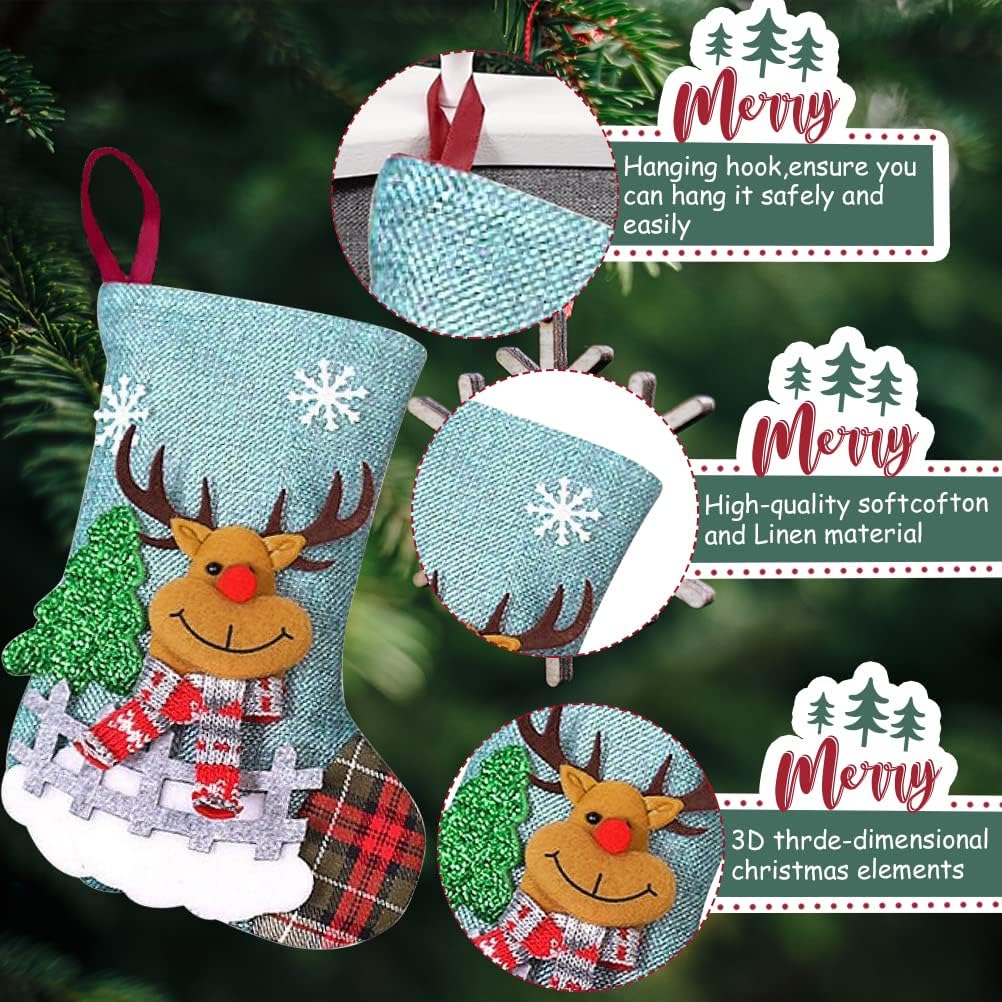 Calze Natalizie da Appendere - Set di 3 - immagine 3