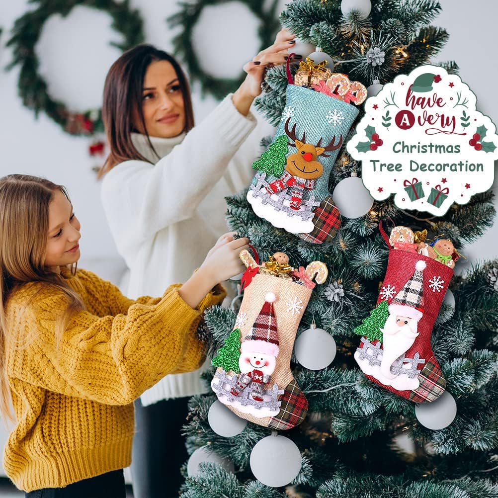 Calze Natalizie da Appendere - Set di 3 - immagine 6