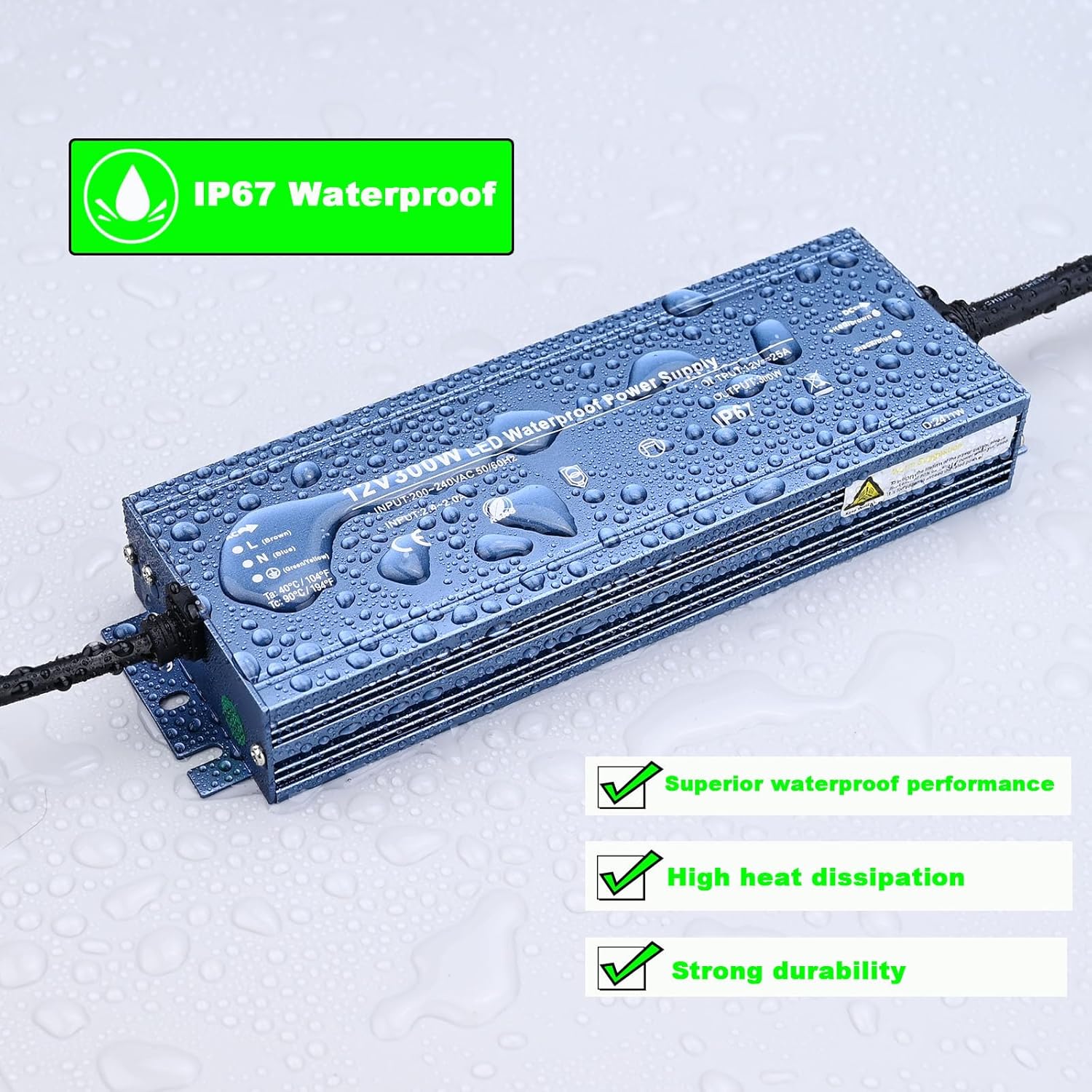 Topai Trasformatore LED 12V 300W IP67 - immagine 2