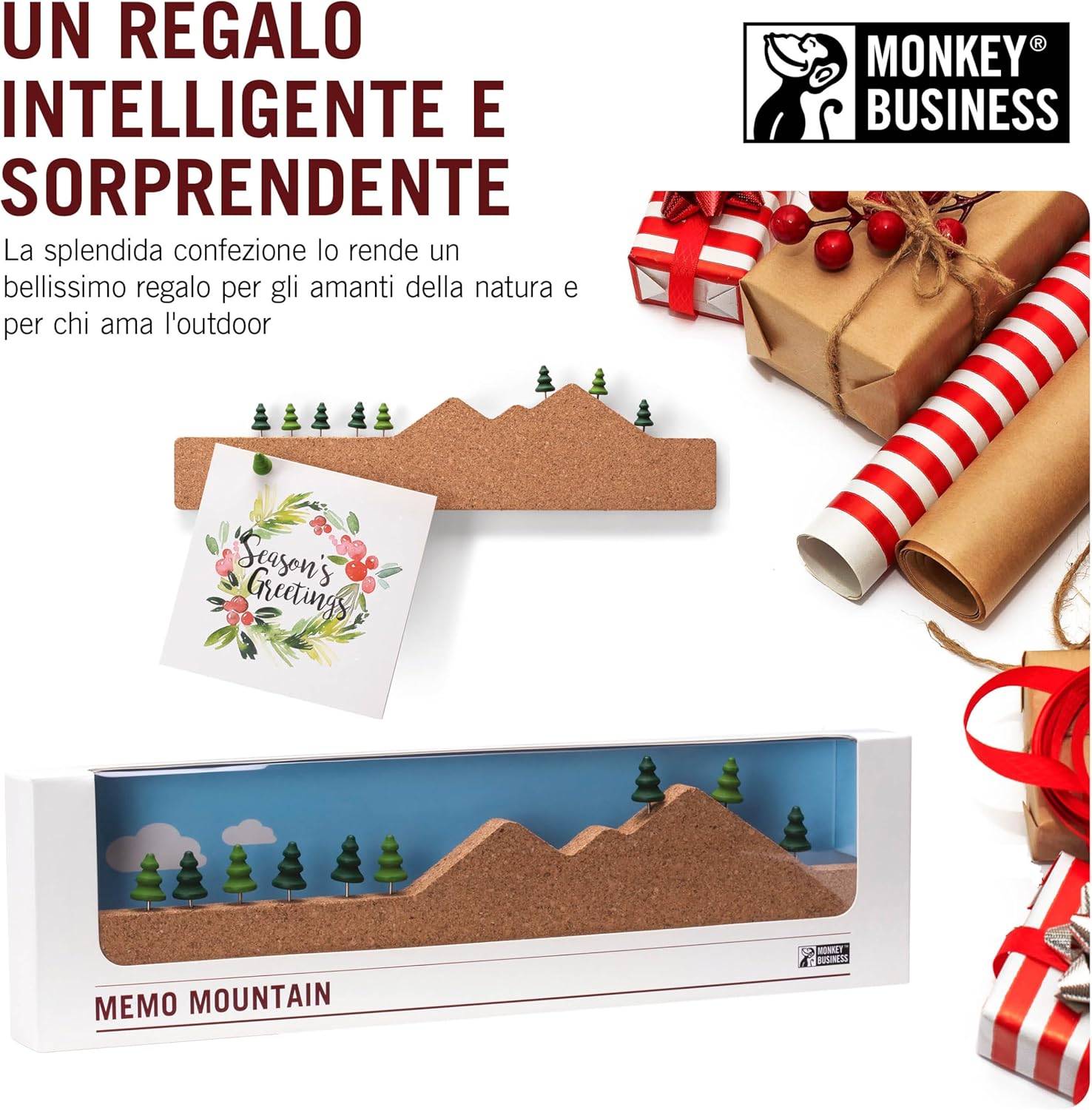 Monkey Business Memo Mountain - Striscia di Sughero - immagine 7