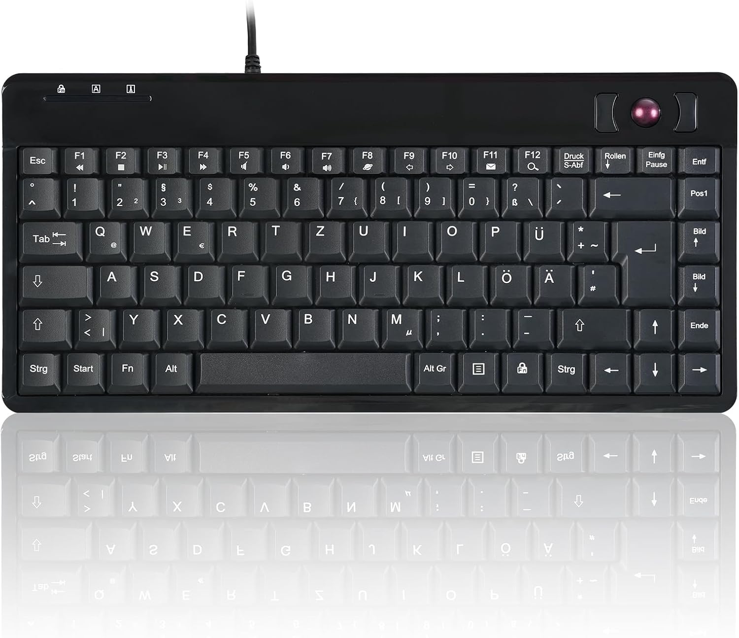 Perixx PERIBOARD-505H PLUS - Tastiera Mini USB, Nera - immagine 1