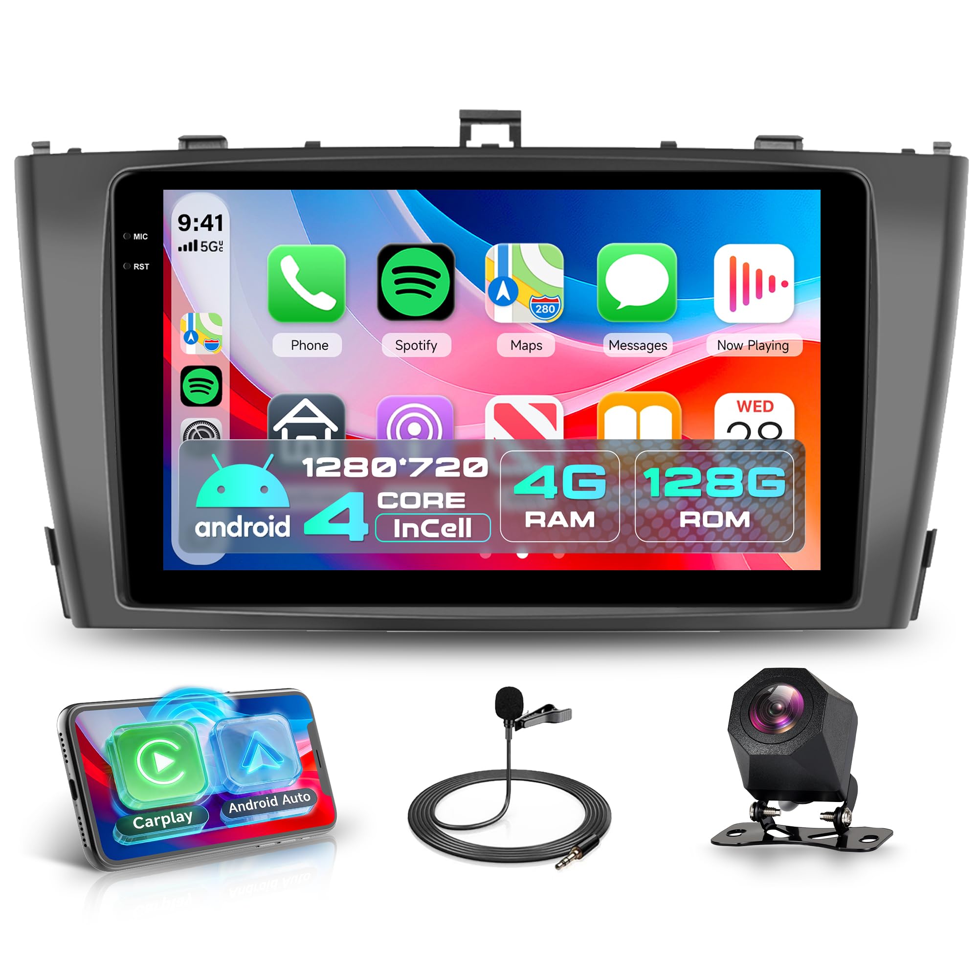 Autoradio Android 4G+128G per Toyota Avensis T27 2008-2015