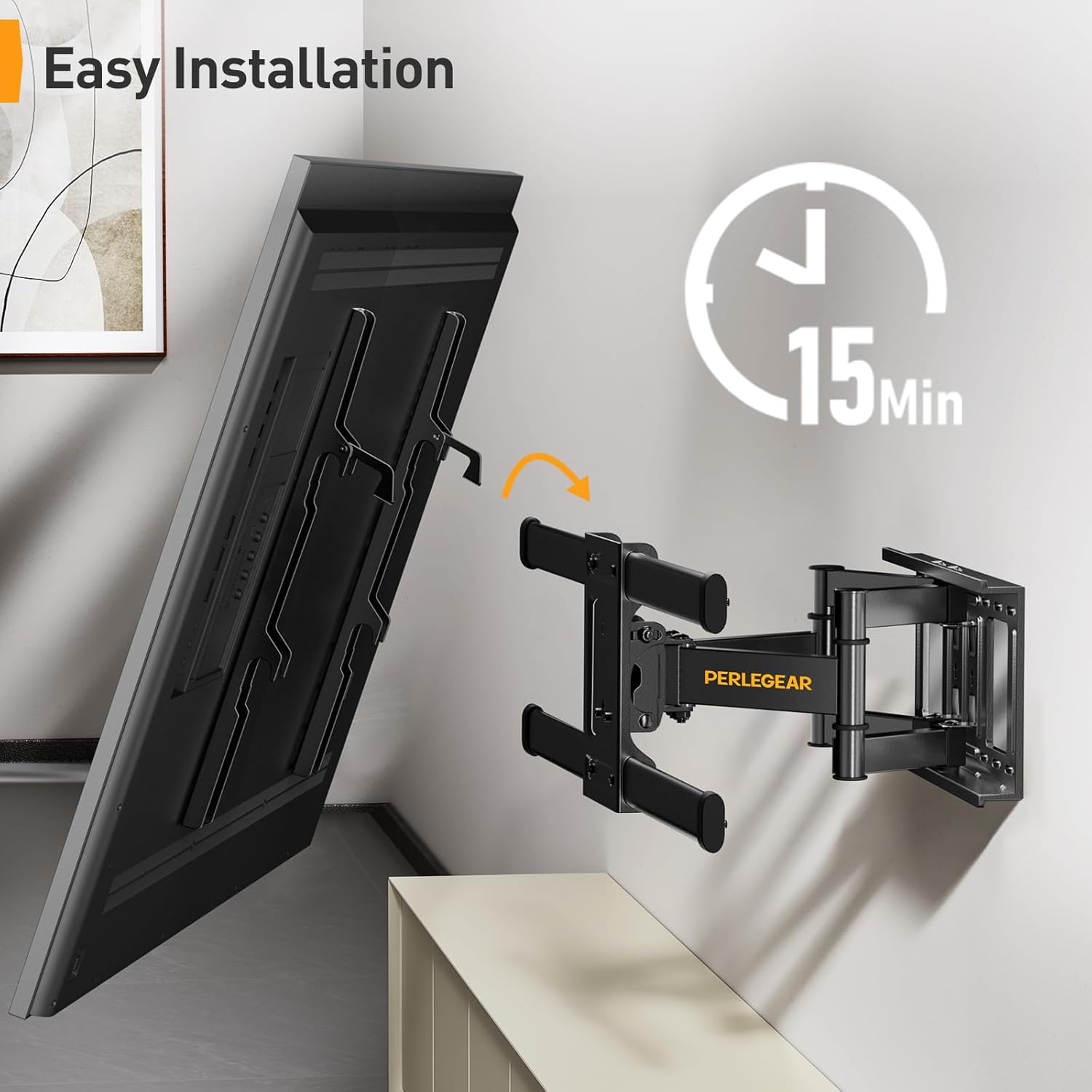 Perlegear Supporto da Parete per TV 37-84 pollici - immagine 7