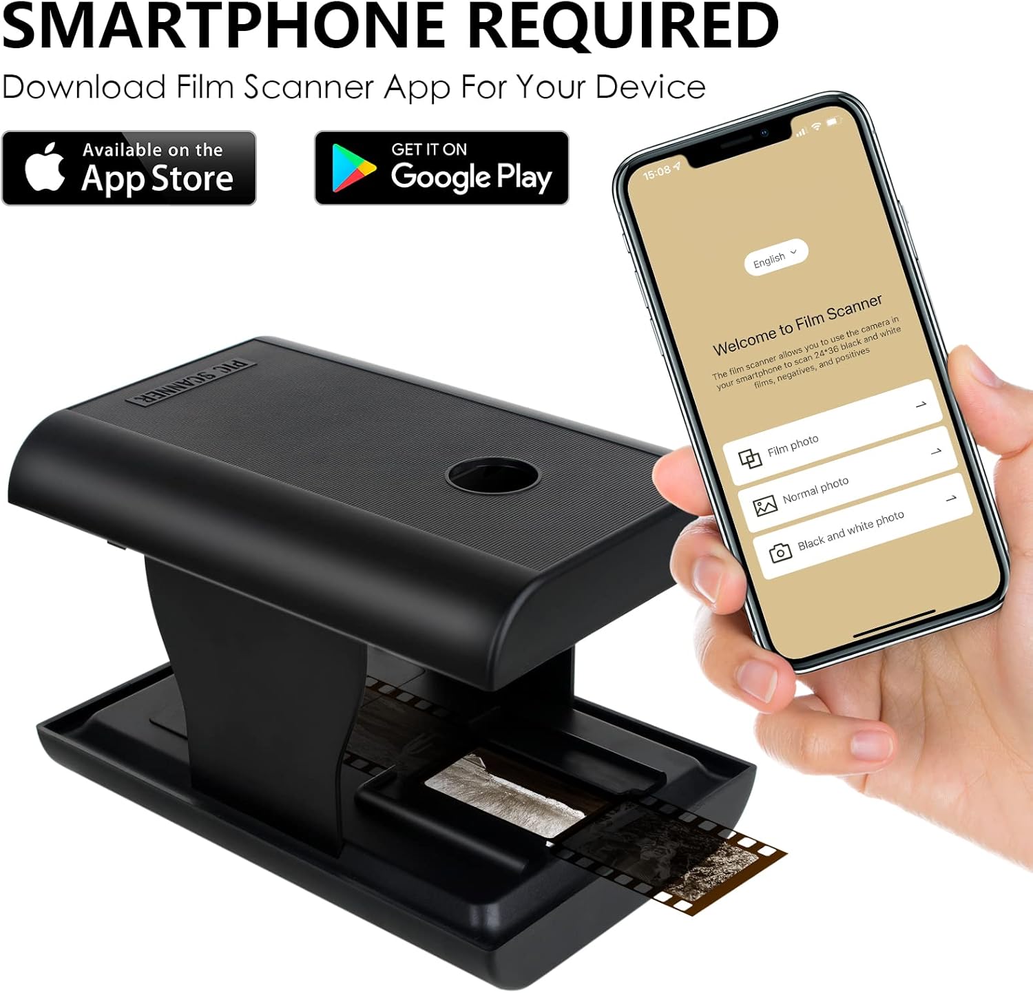 Scanner Diapositive e Negativi Portatile Pieghevole - immagine 2