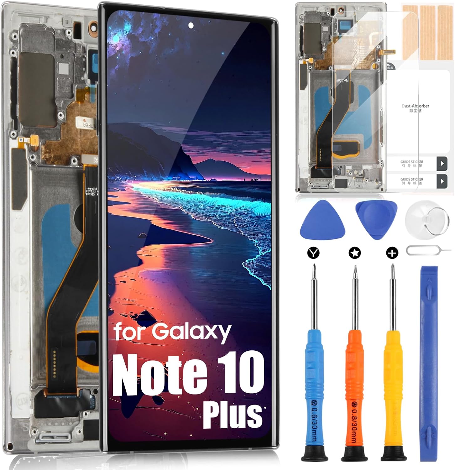 OLED Schermo per Samsung Galaxy Note 10+ Plus 5G, Argento - immagine 1