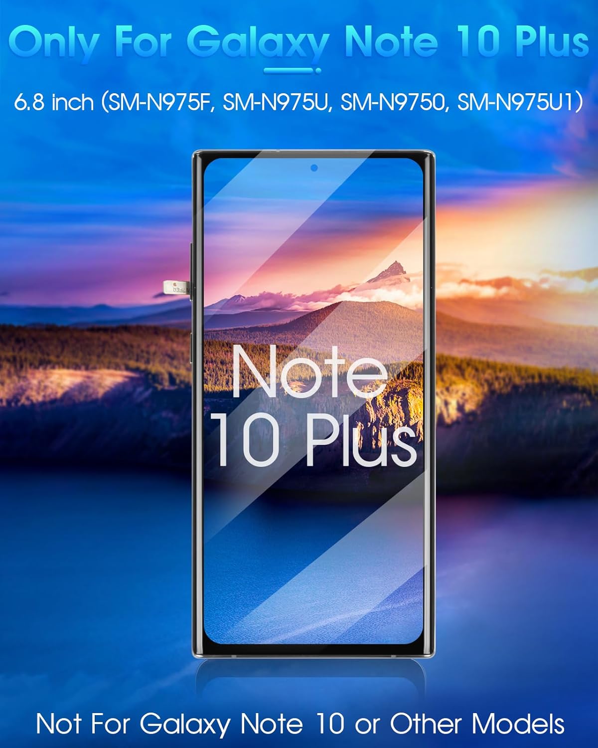 OLED Schermo per Samsung Galaxy Note 10+ Plus 5G, Argento - immagine 2