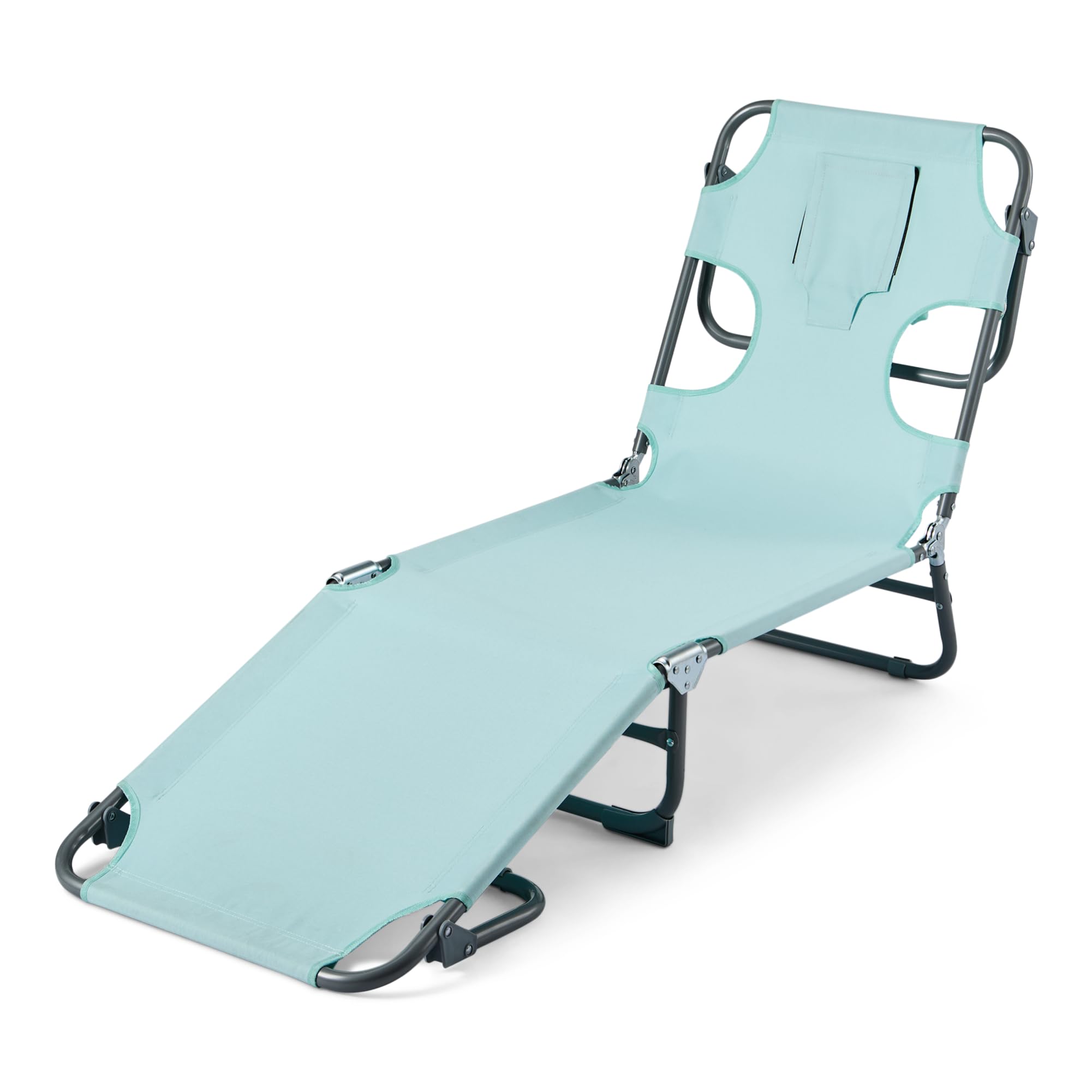 Basics - Poltrona da Esterno Reclinabile Pieghevole, Blu