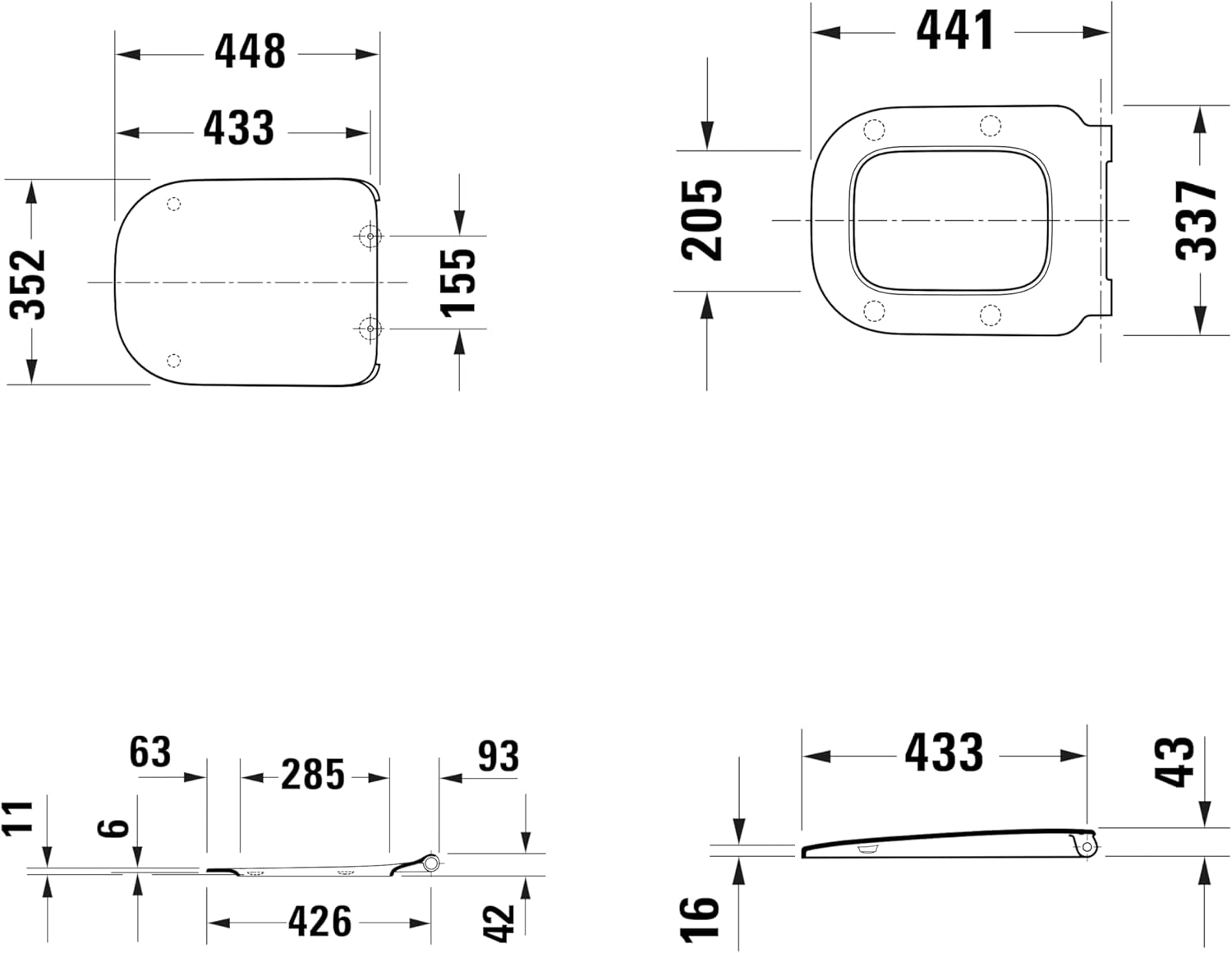 Duravit Sedile WC Universale Ovale, Bianco - immagine 6