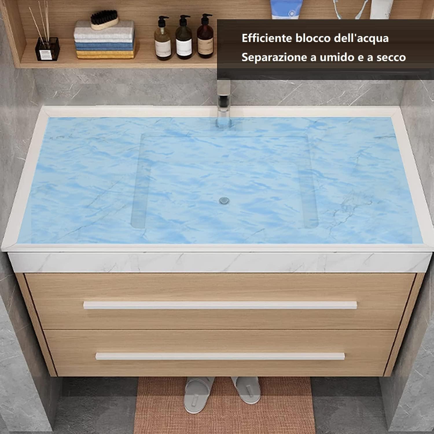 Striscia Sigillante Impermeabile in Silicone 105cm, Bianco - immagine 3