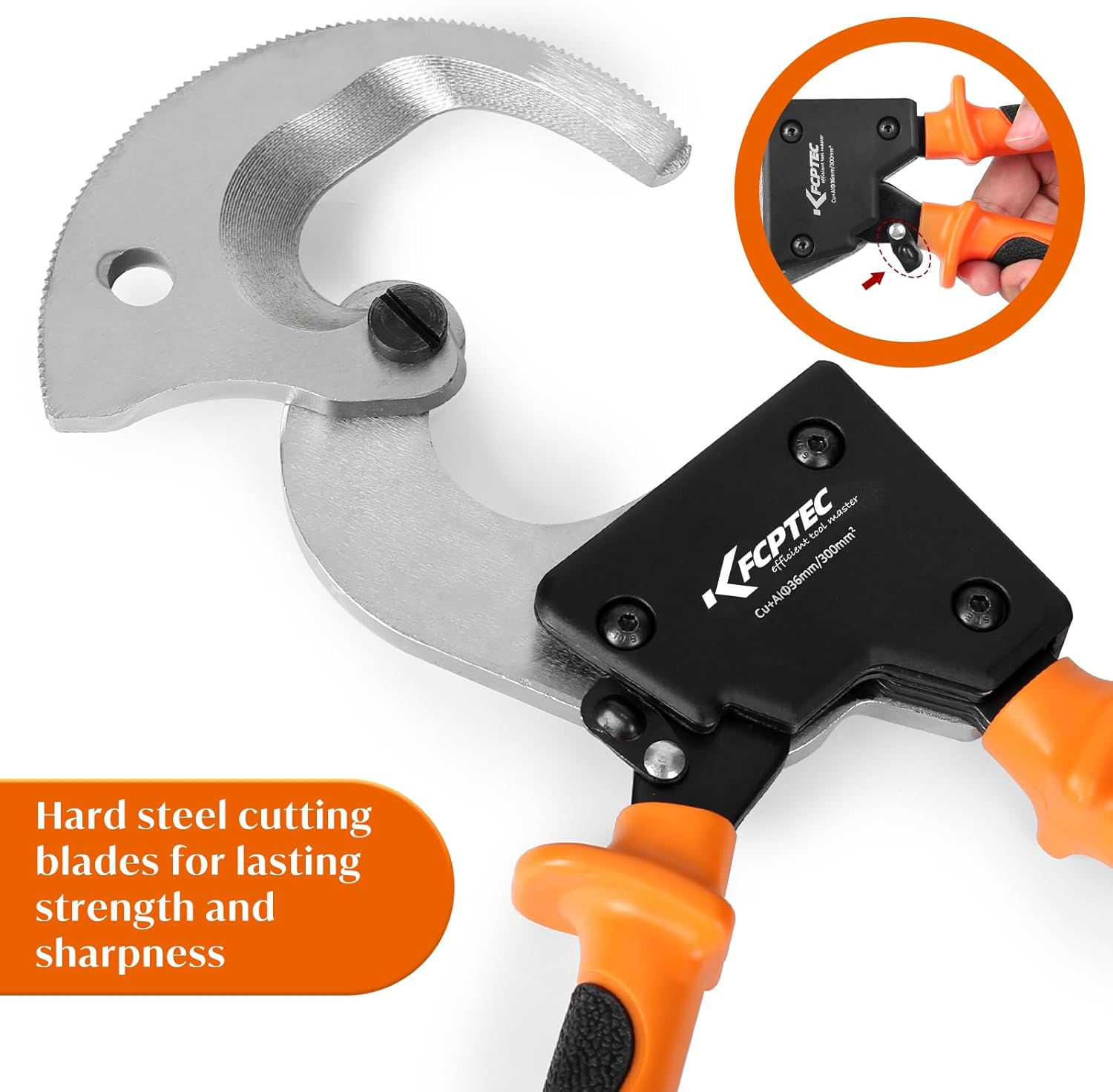 Kf Cptec Tagliacavi a Cricchetto per Alluminio e Rame - immagine 6