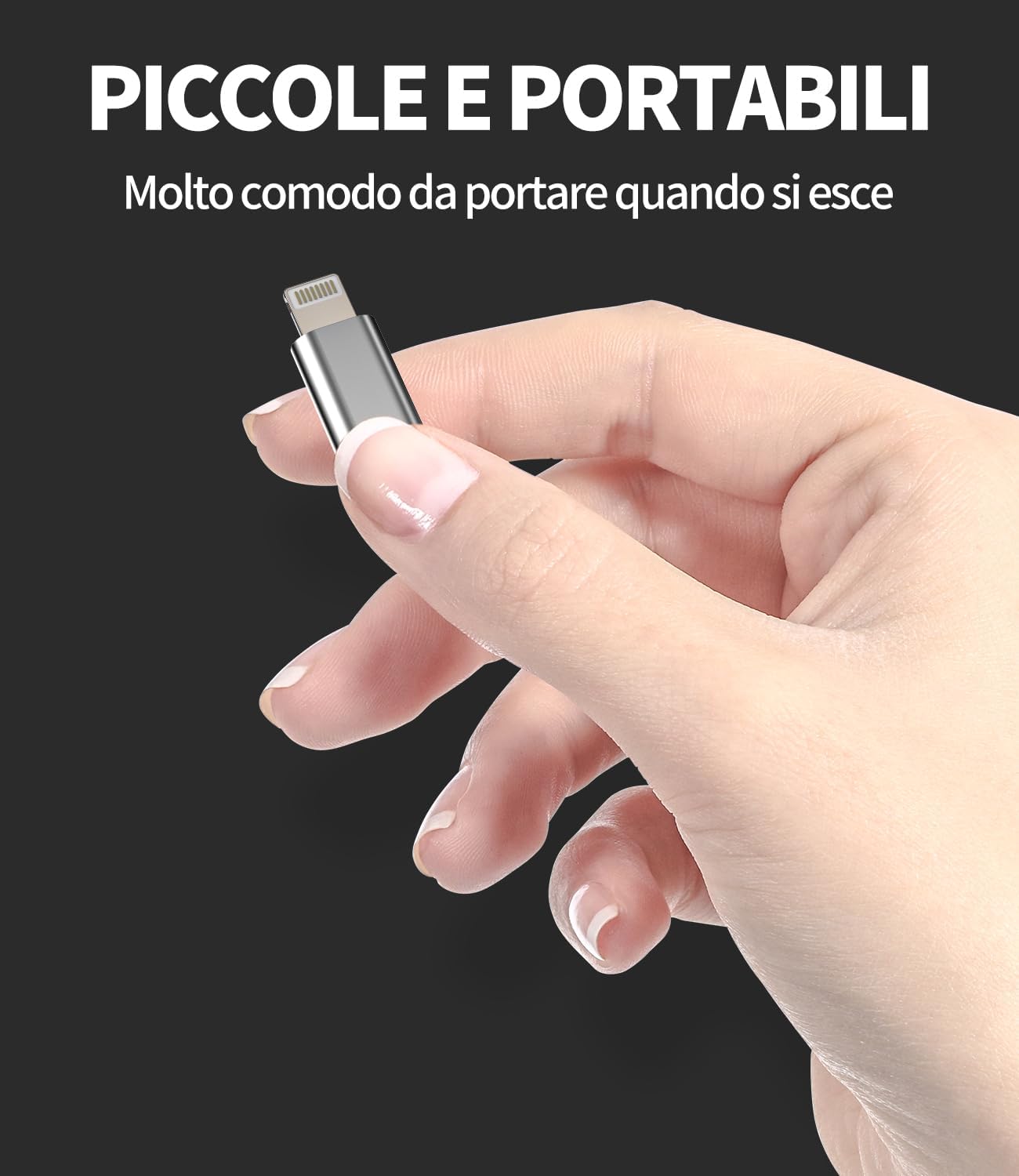 Adattatore USB-C a Lightning Jack (3 Pack) - immagine 5