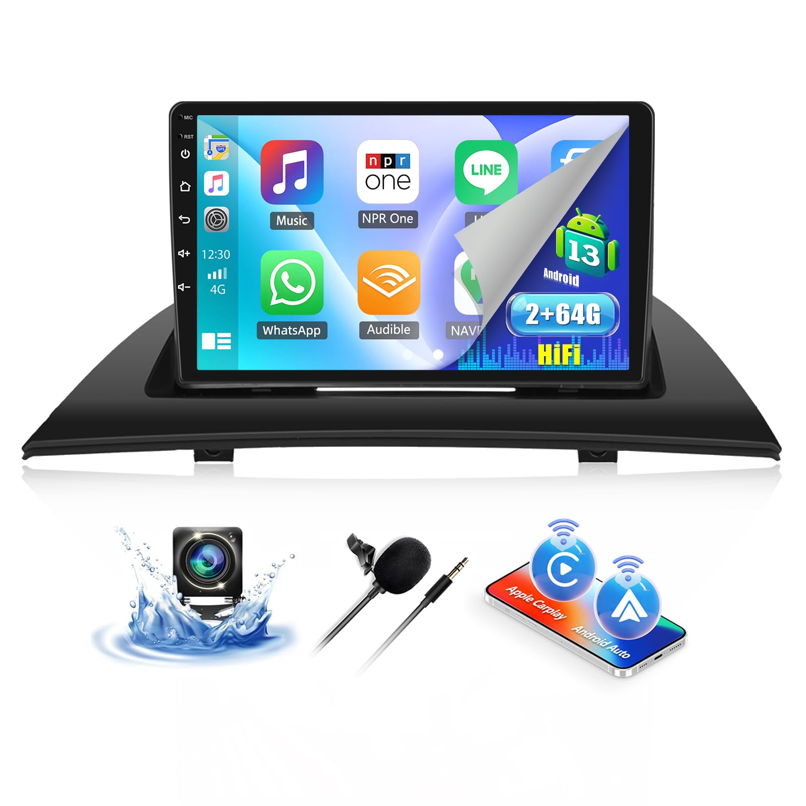 SIXWIN Android 13 Autoradio per BMW X3 E83 (2004-2012) 9"