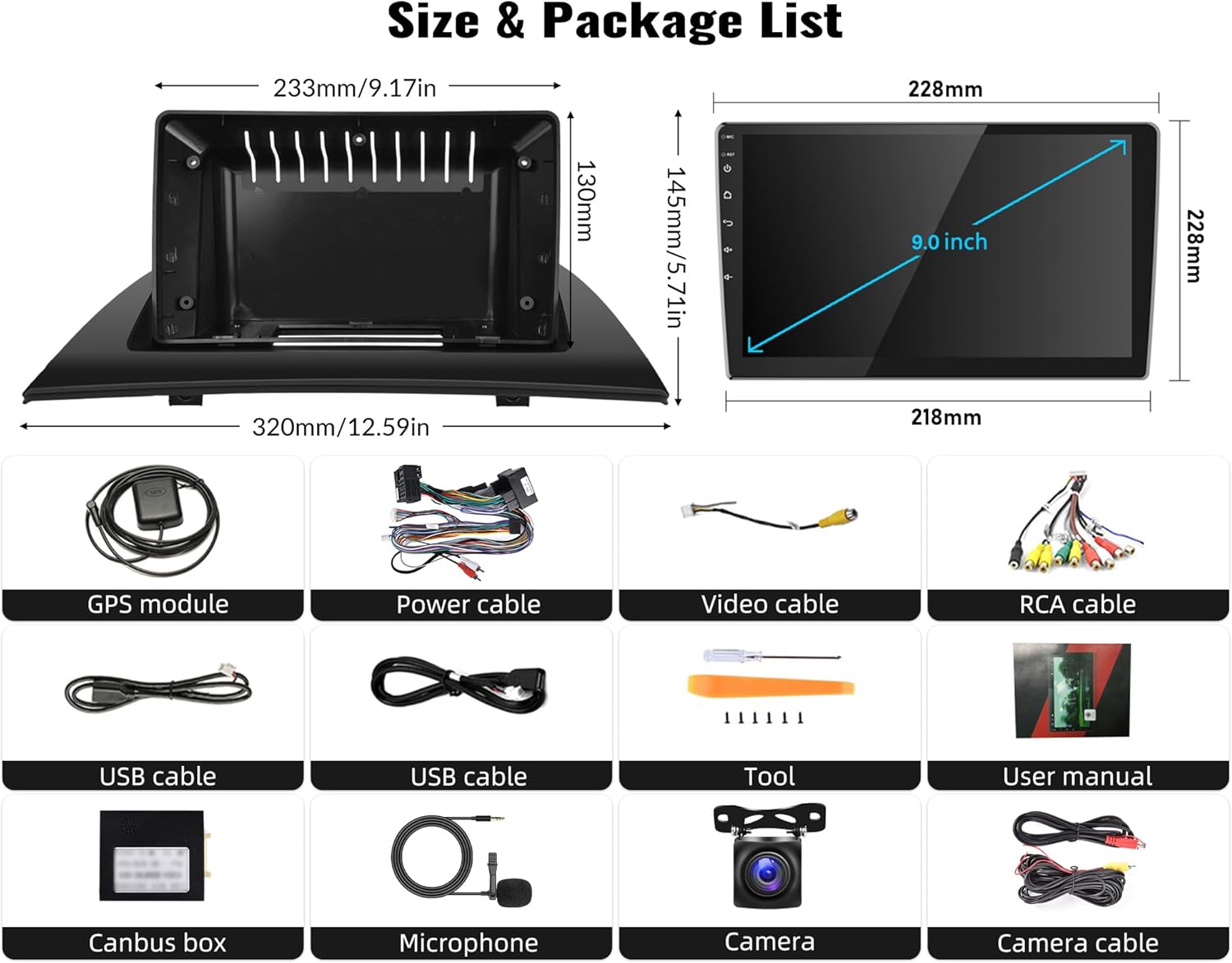 SIXWIN Android 13 Autoradio per BMW X3 E83 (2004-2012) 9" - immagine 3