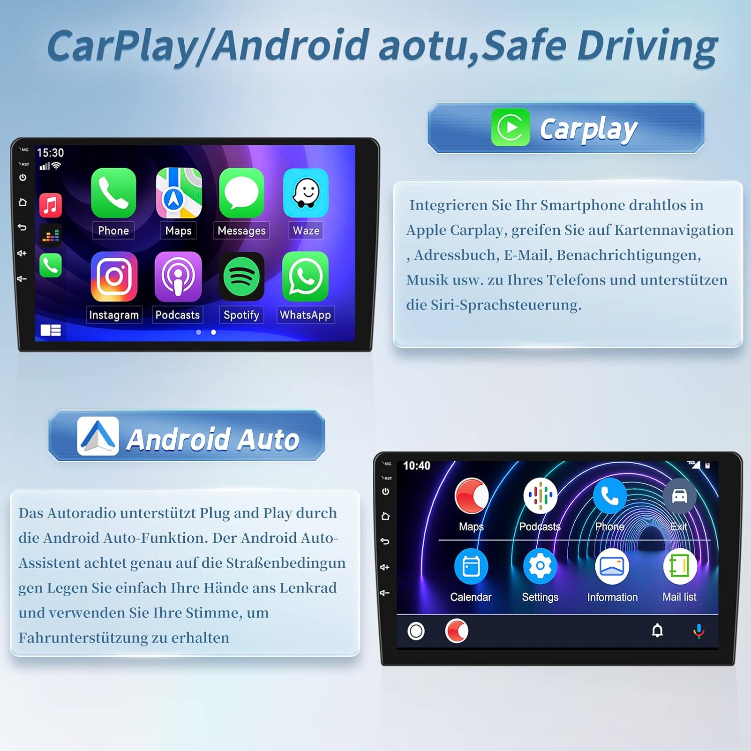 SIXWIN Android 13 Autoradio per BMW X3 E83 (2004-2012) 9" - immagine 4